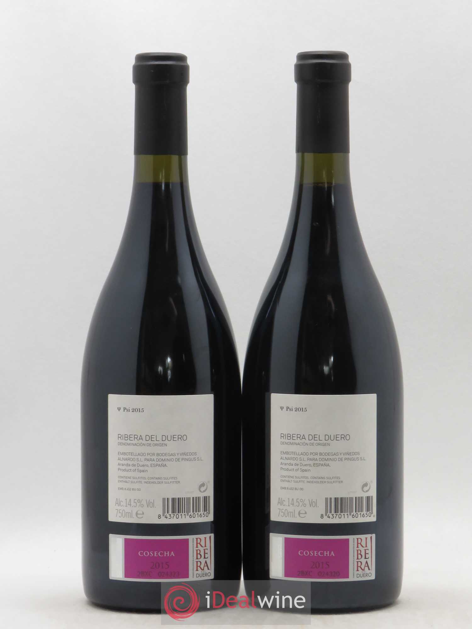 Ribera Del Duero DO PSI Dominio de Pingus - Peter Sisseck 2015 - Lot of 2 bottles - 1