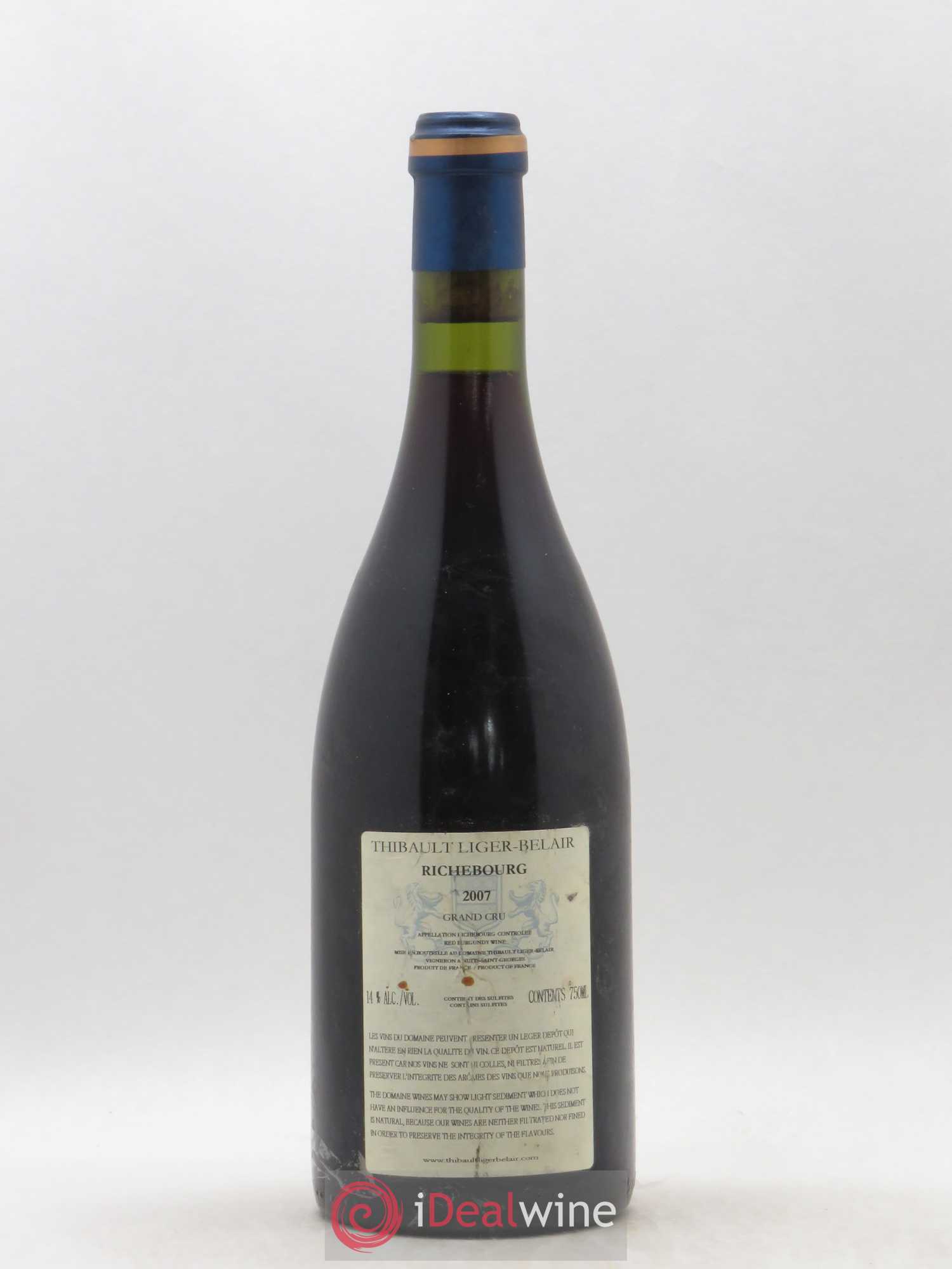 Richebourg Grand Cru Thibault Liger-Belair 2007 - Lot de 1 bouteille - 1