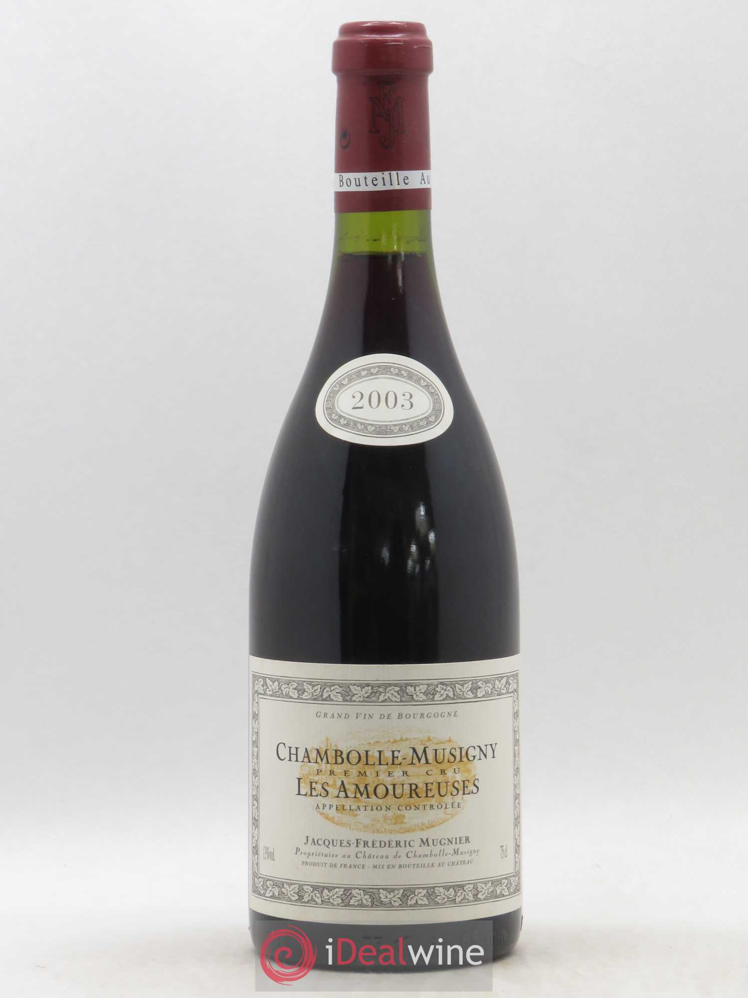 Chambolle-Musigny 1er Cru Les Amoureuses Jacques-Frédéric Mugnier 2003 - Lot de 1 bouteille - 0