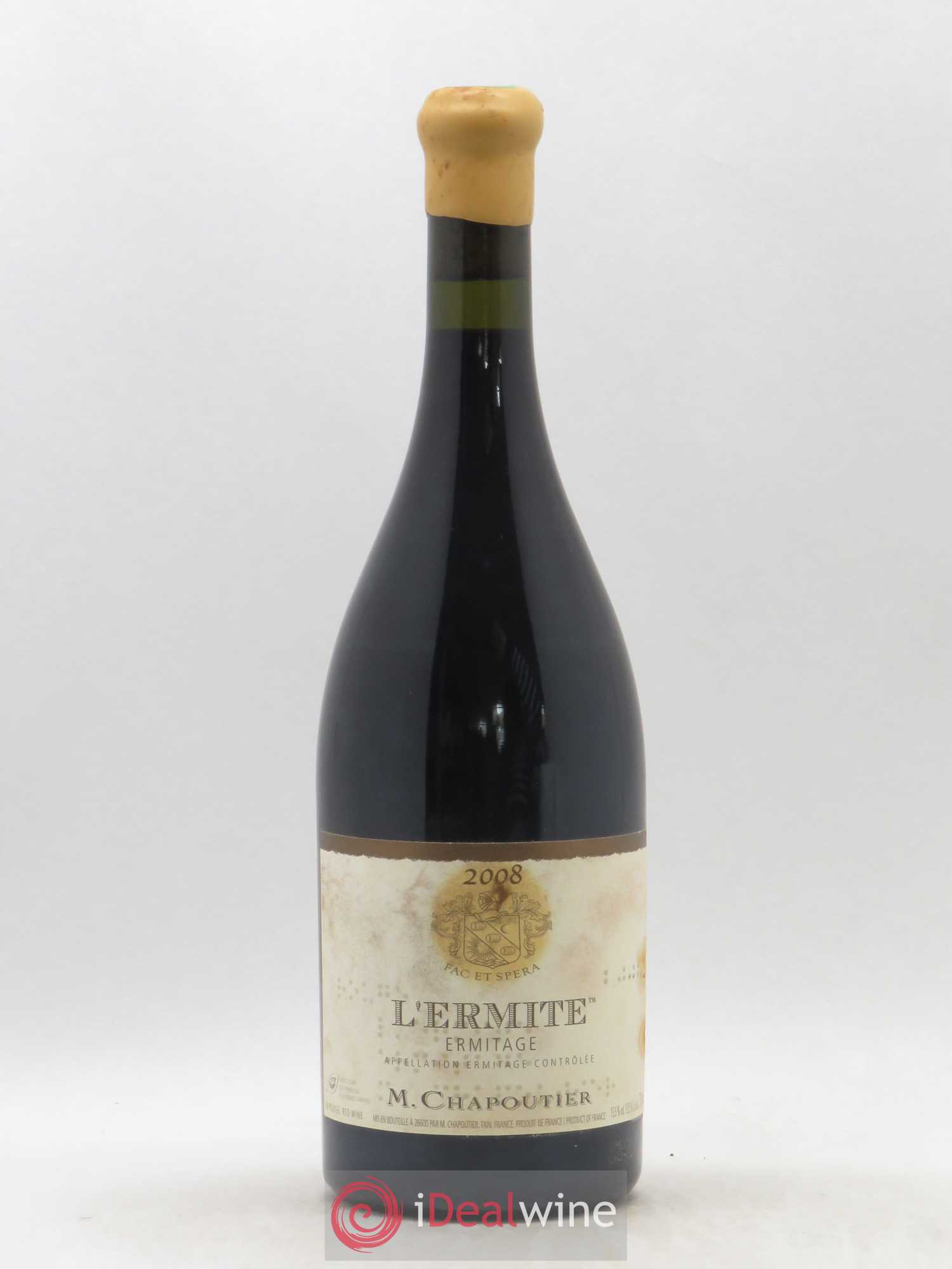 Hermitage Ermitage l'Ermite Chapoutier 2008 - Lot de 1 bouteille - 0