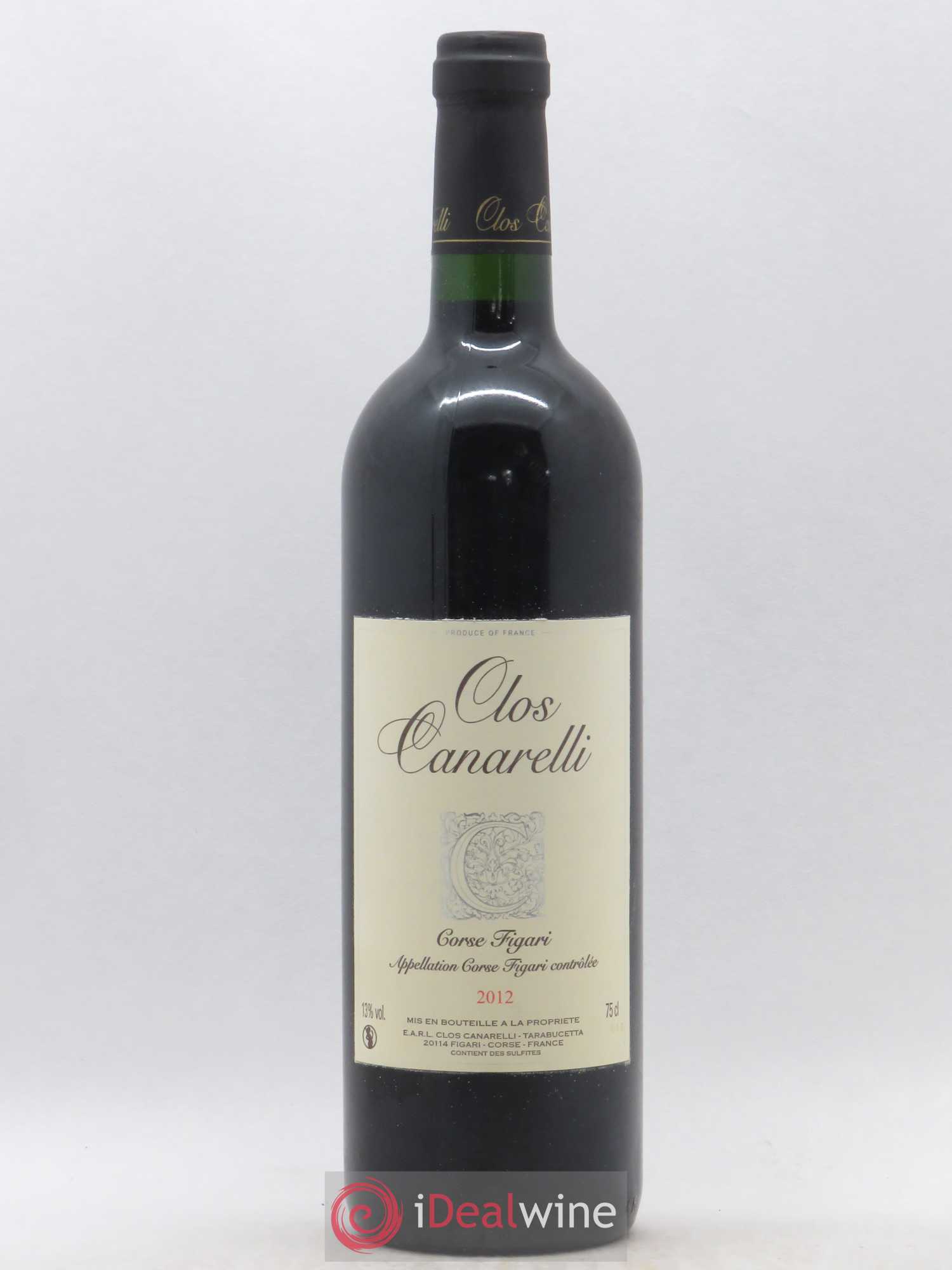 Figari Clos Canarelli 2012 - Lot de 1 bouteille - 0