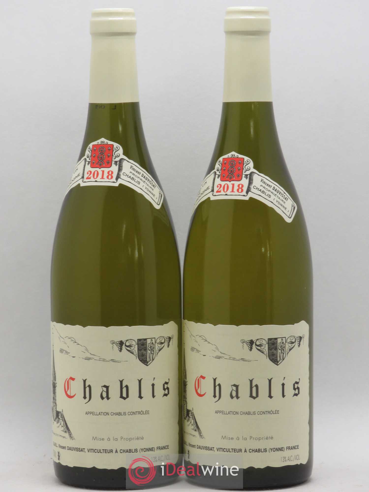 Chablis Vincent Dauvissat (Domaine) 2018 - Lot de 2 bouteilles - 0