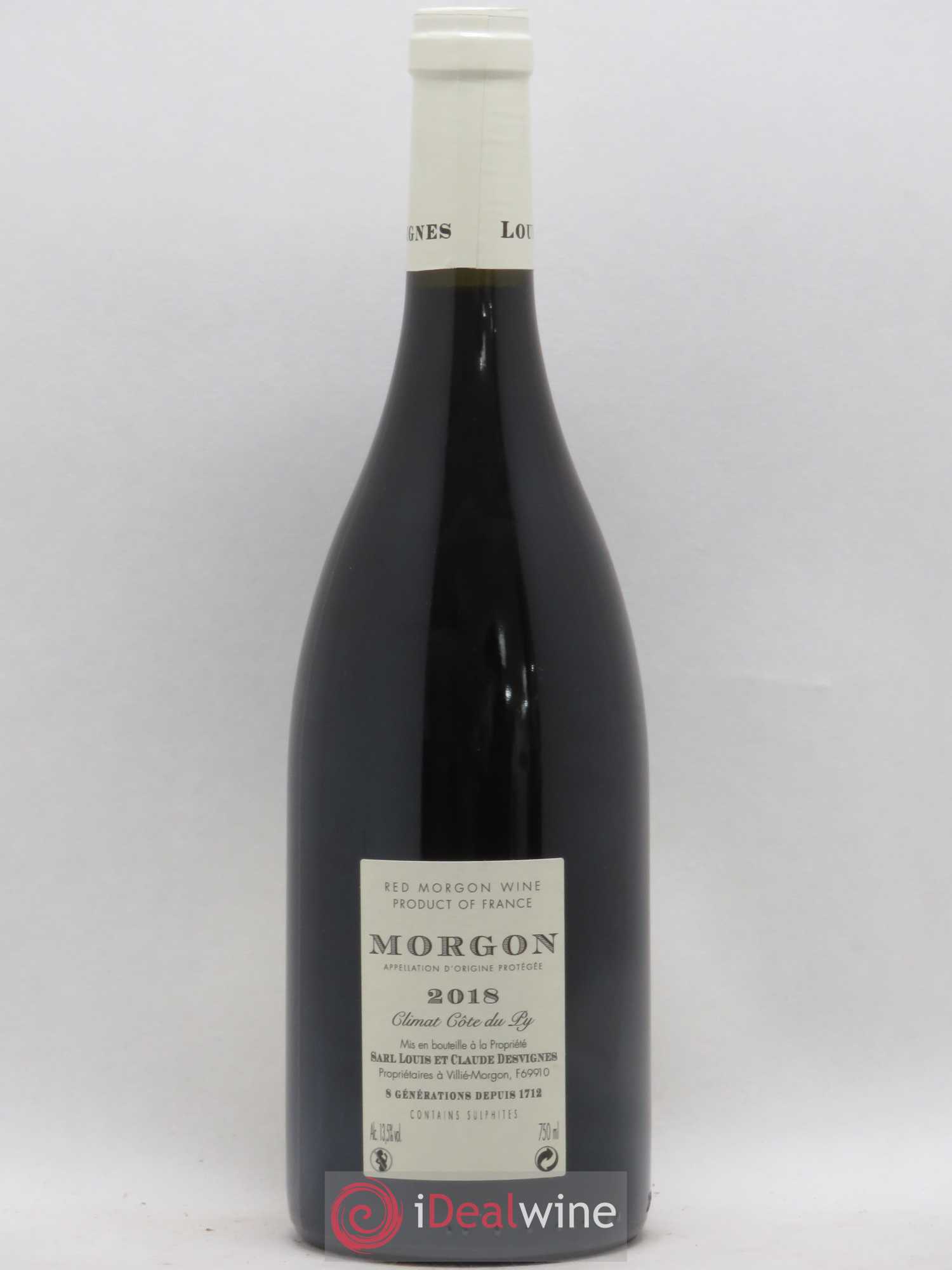 Morgon Côte de Py Javernières Louis-Claude Desvignes 2018 - Lot de 1 bouteille - 1