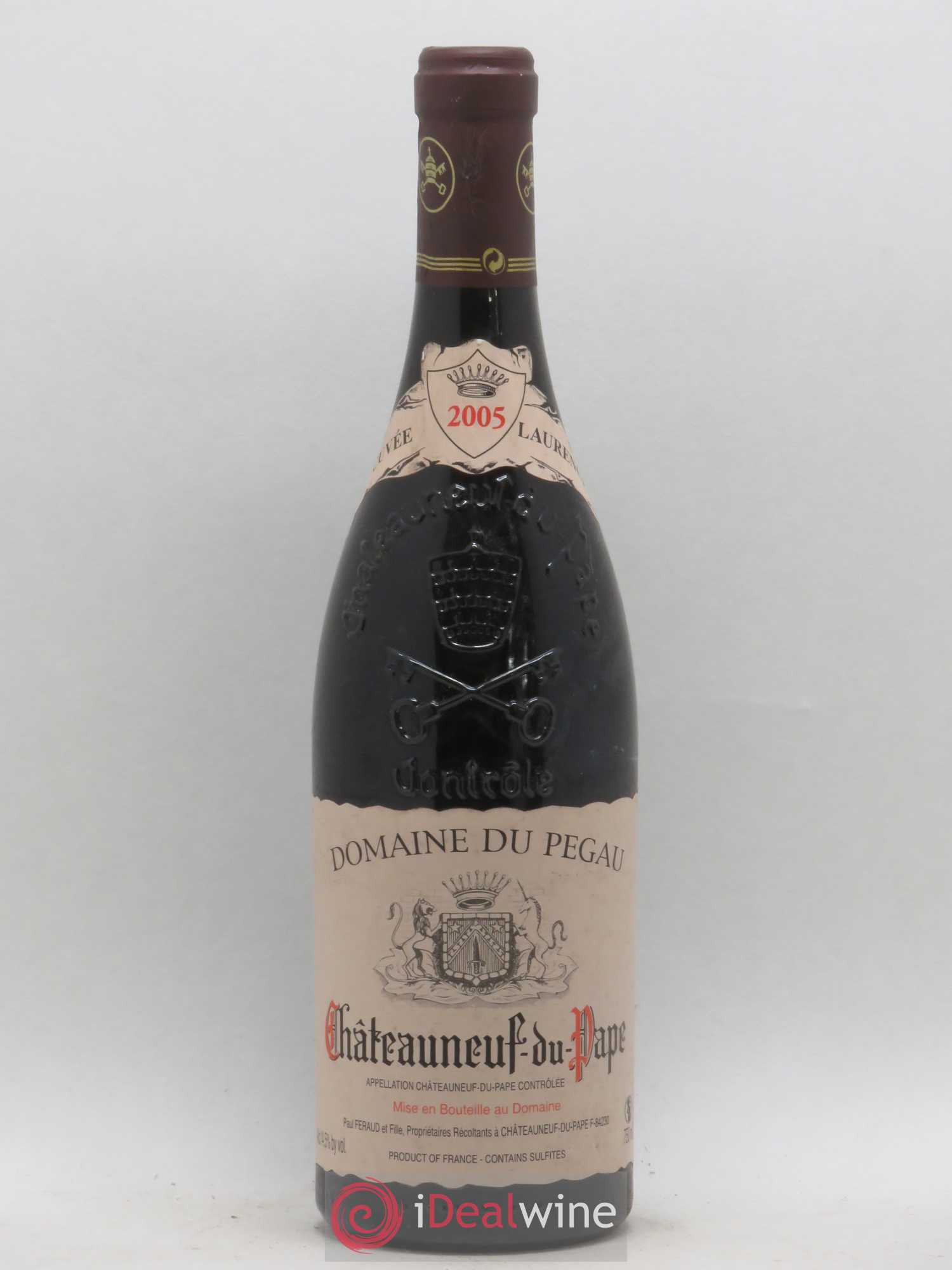 Châteauneuf-du-Pape Domaine du Pégau Cuvée Laurence Paul et Laurence Féraud 2005 - Lot de 1 bouteille - 0