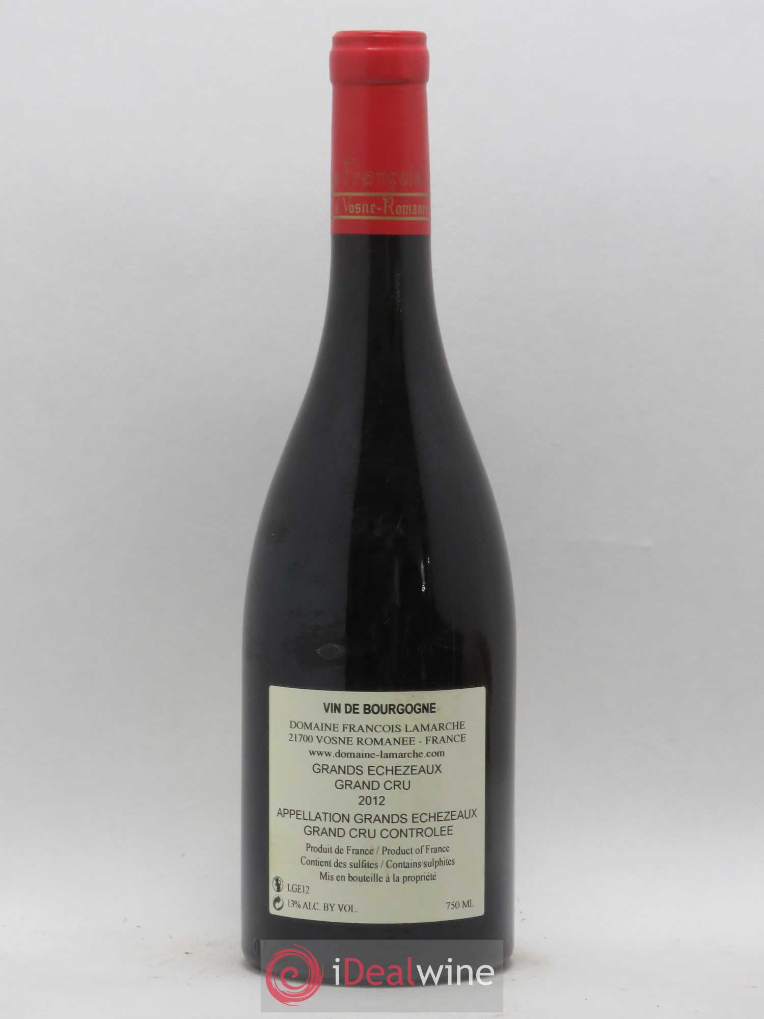 Grands-Echezeaux Grand Cru Lamarche (Domaine) 2012 - Lot de 1 bouteille - 1
