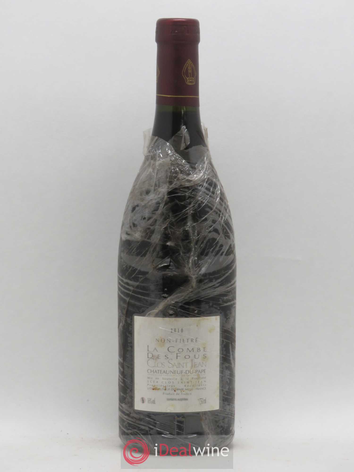 Châteauneuf-du-Pape Clos Saint-Jean La Combe des Fous Pascal et Vincent Maurel 2010 - Lot de 1 bouteille - 1
