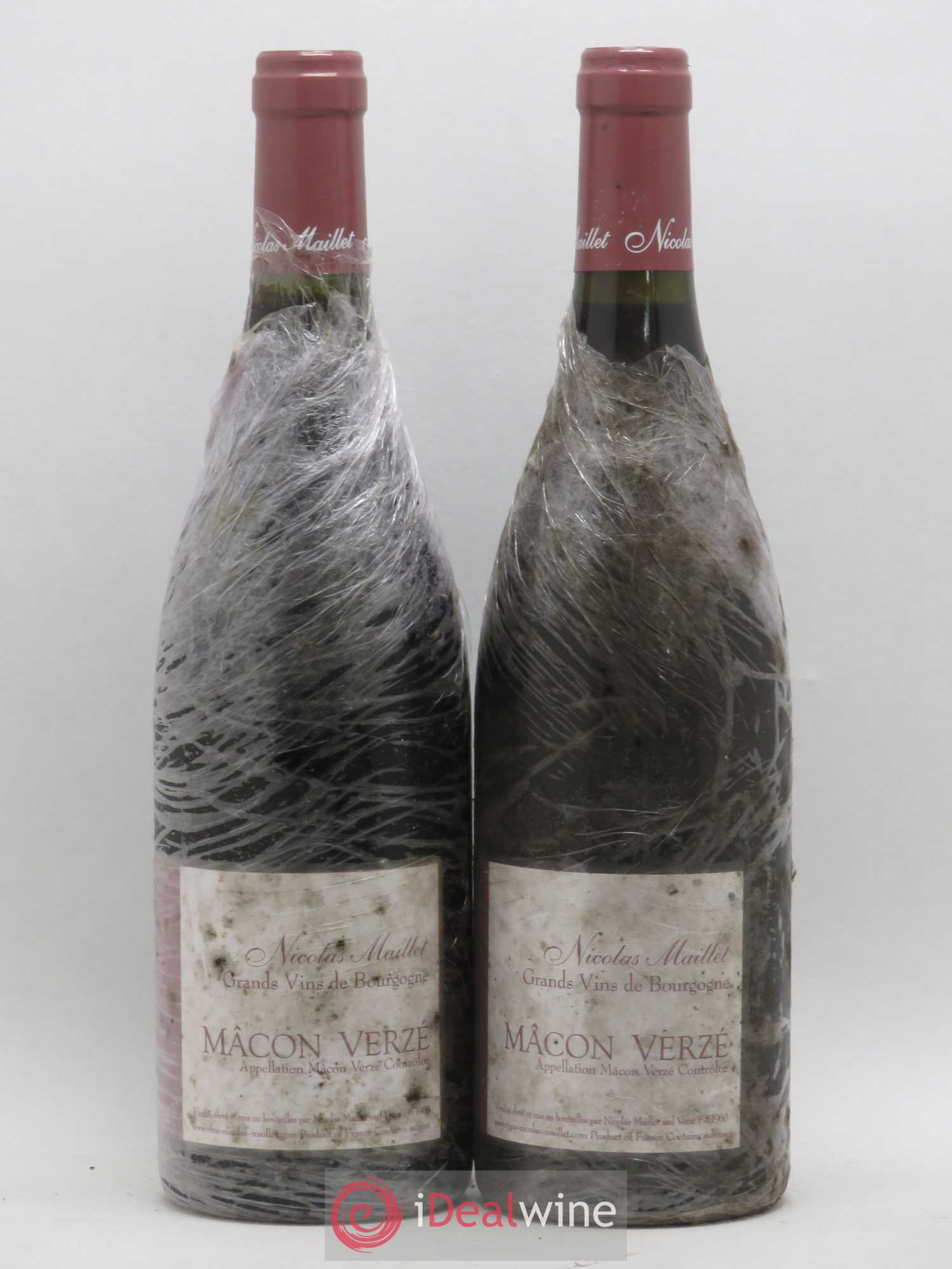 Mâcon-Verzé Nicolas Maillet (sans prix de réserve) 2015 - Lot de 2 bouteilles - 0