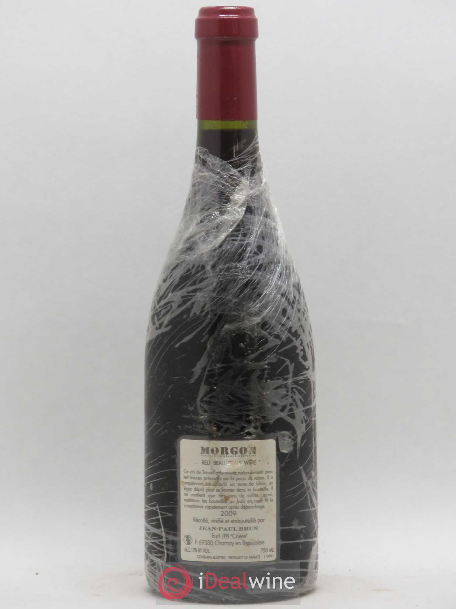 Morgon Terres dorées - J-P. Brun (Domaine des) 2009 - Lot de 1 bouteille - 1