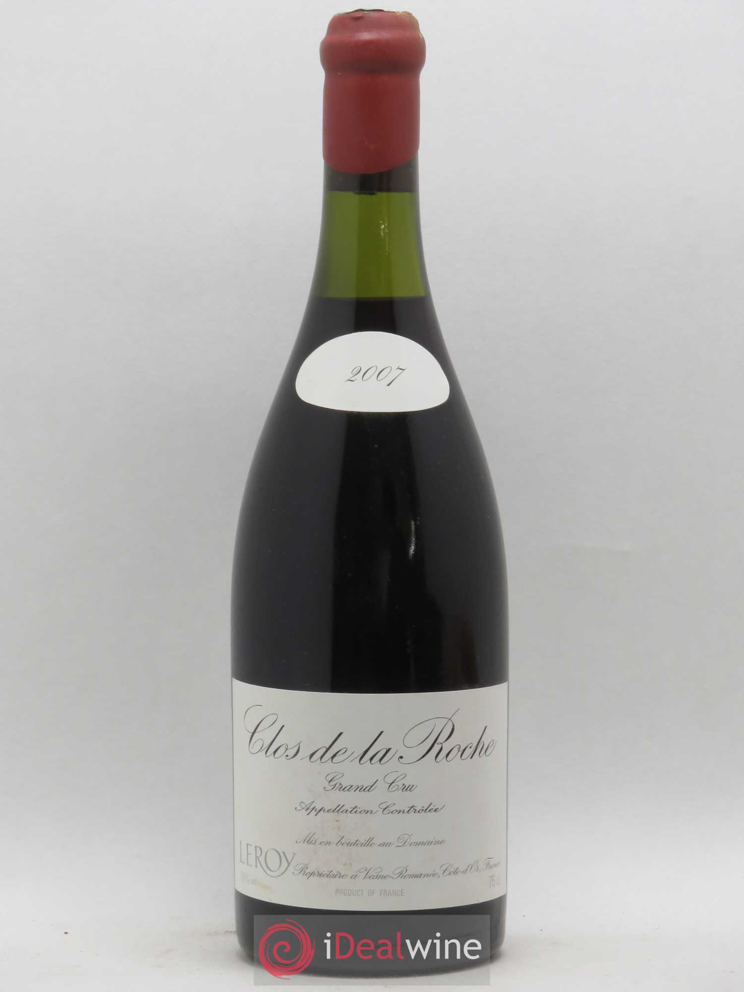 Clos de la Roche Grand Cru Leroy (Domaine) 2007 - Lot de 1 bouteille - 0