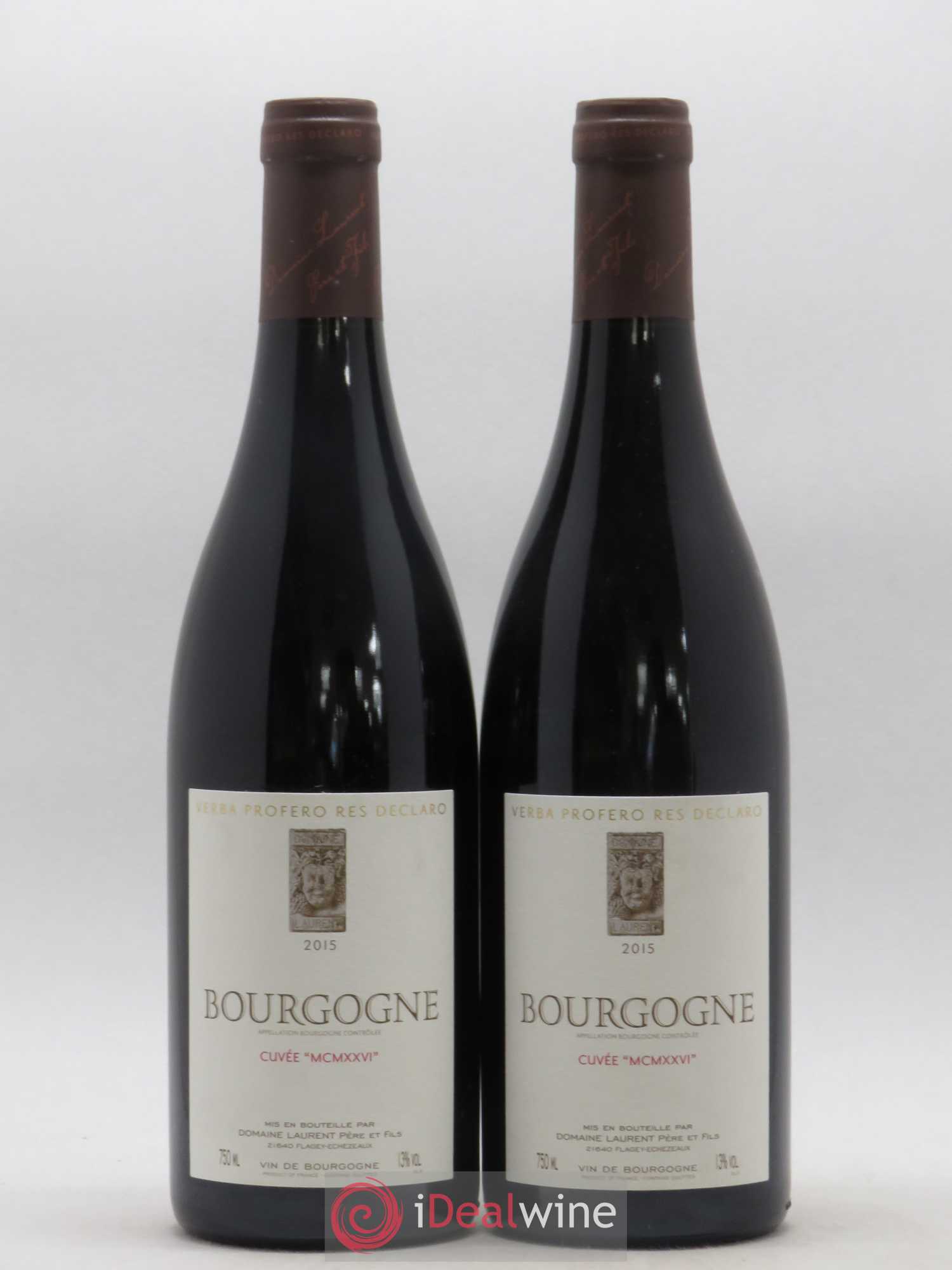 Bourgogne Cuvée MCMXXVI Laurent Père et Fils (sans prix de réserve) 2015 - Lot de 2 bouteilles - 0
