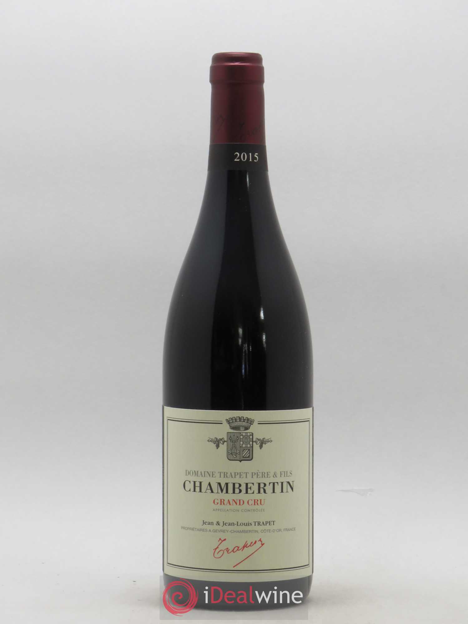 Chambertin Grand Cru Domaine Trapet 2015 - Lot de 1 bouteille - 0