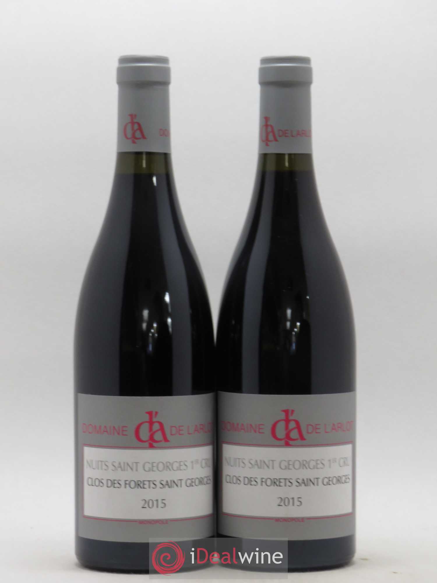 Nuits-Saint-Georges 1er Cru Clos des Forêts Saint-Georges Domaine de l'Arlot 2015 - Lot de 2 bouteilles - 0