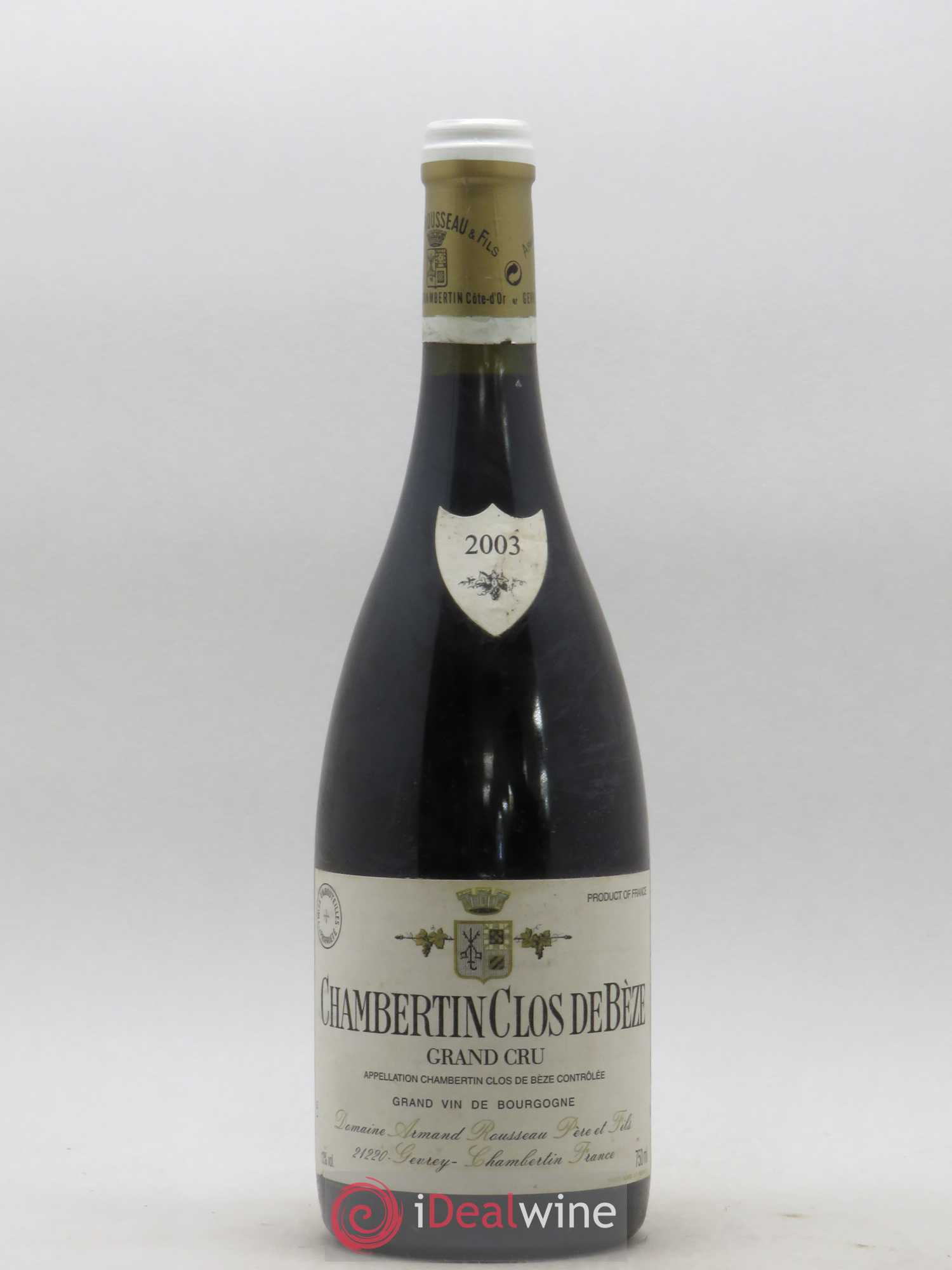 Chambertin Clos de Bèze Grand Cru Armand Rousseau (Domaine) 2003 - Lot de 1 bouteille - 0