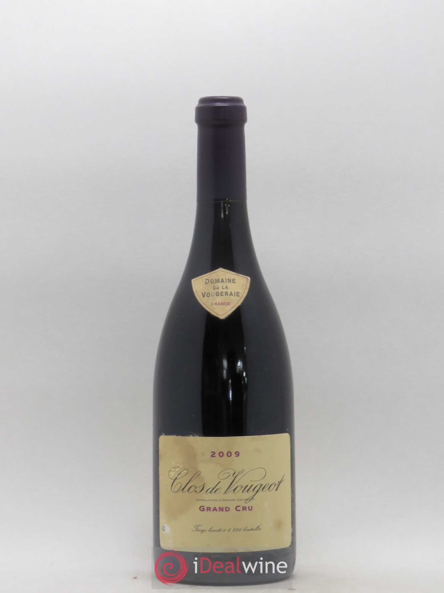 Clos de Vougeot Grand Cru La Vougeraie 2009 - Lot de 1 bouteille - 0