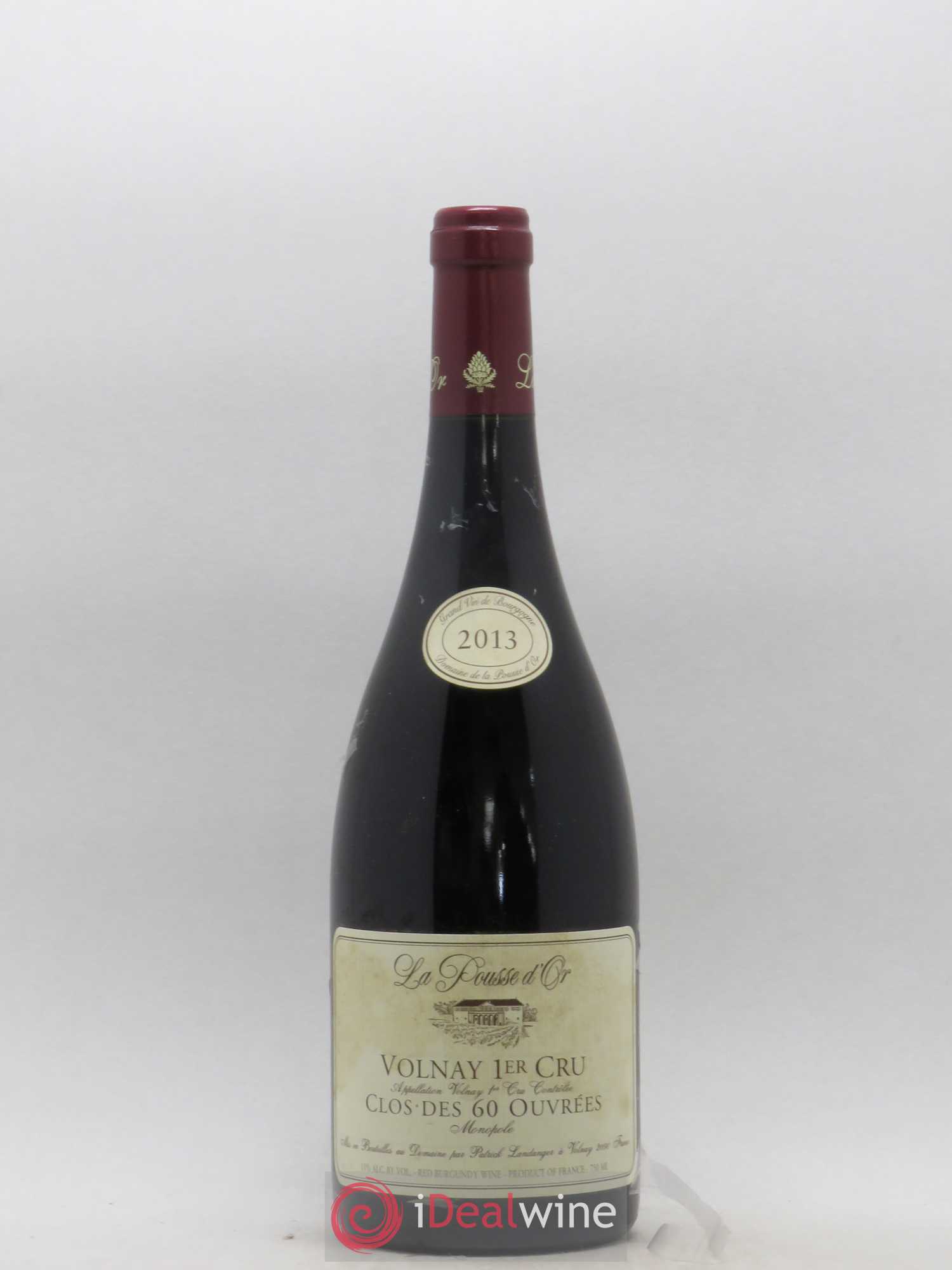 Volnay 1er Cru Clos des 60 ouvrées La Pousse d'Or (Domaine de) 2013 - Lot de 1 bouteille - 0