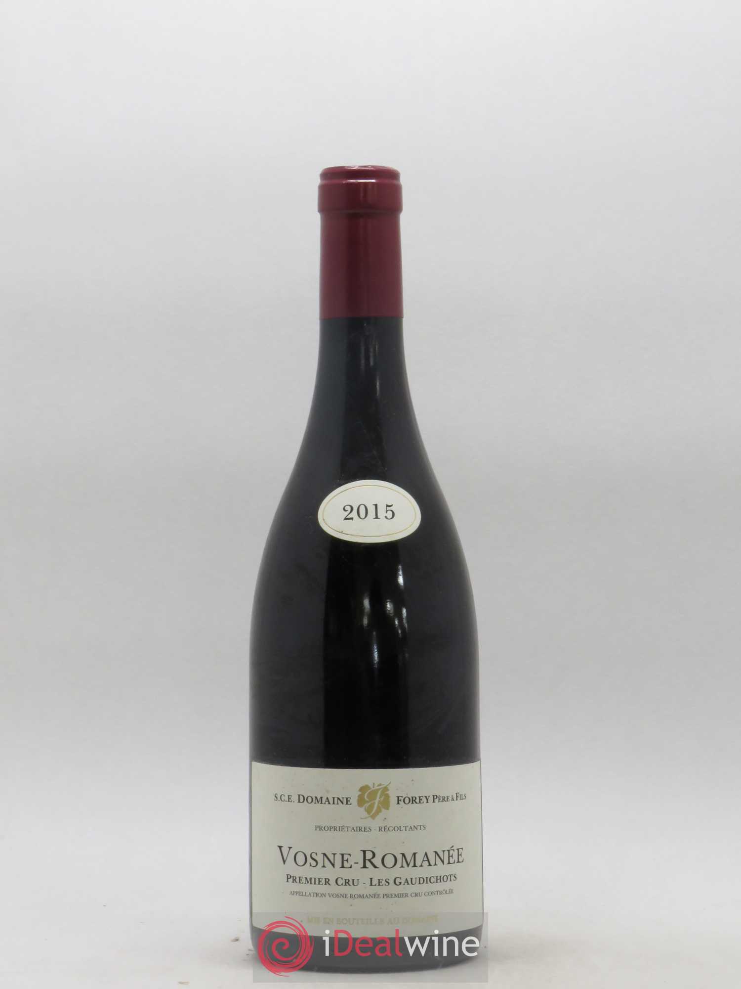 Vosne-Romanée 1er Cru Les Gaudichots Forey Père et Fils (Domaine) 2015 - Lot de 1 bouteille - 0