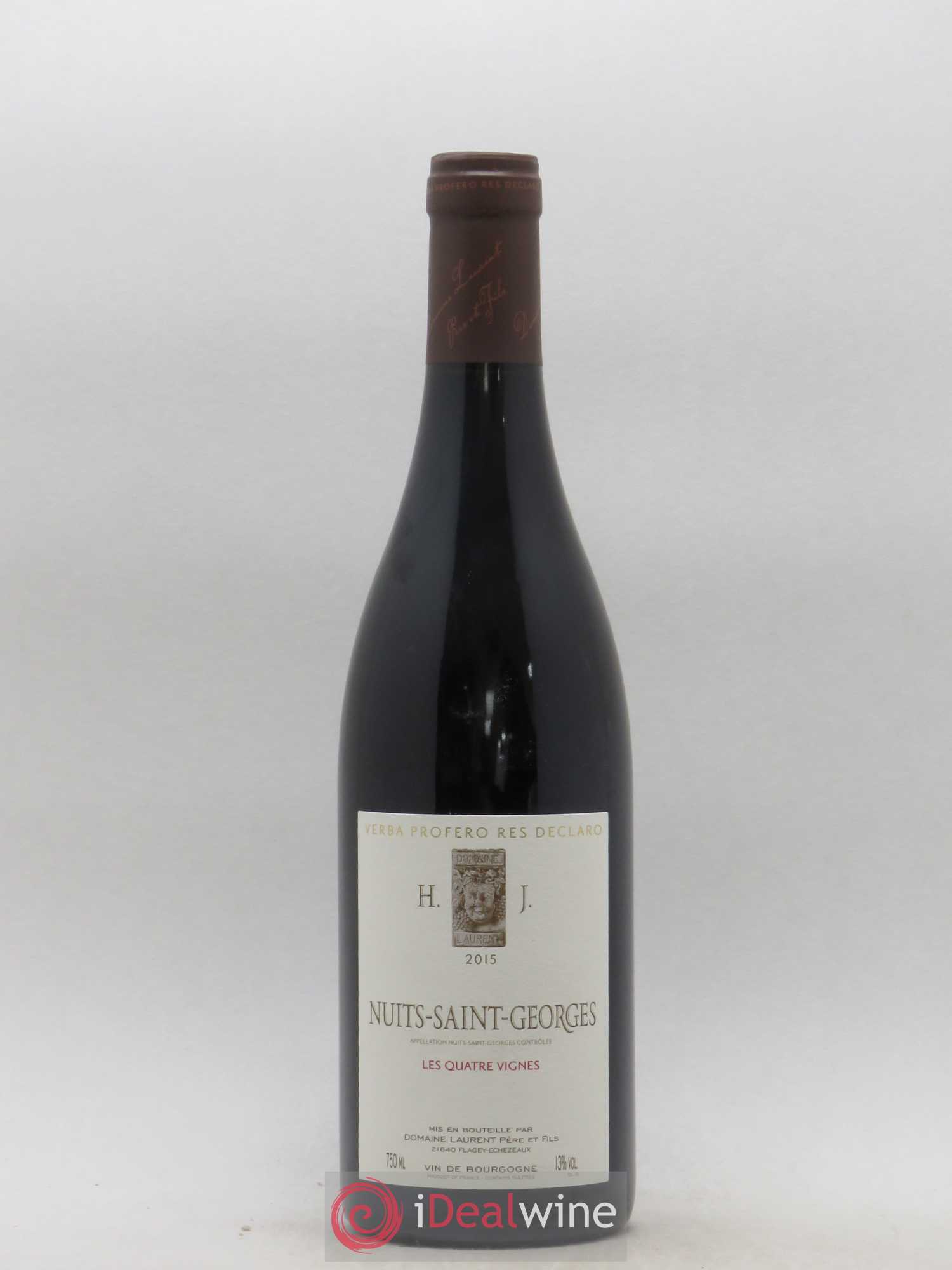 Nuits-Saint-Georges Les 4 vignes Dominique Laurent 2015 - Lot de 1 bouteille - 0