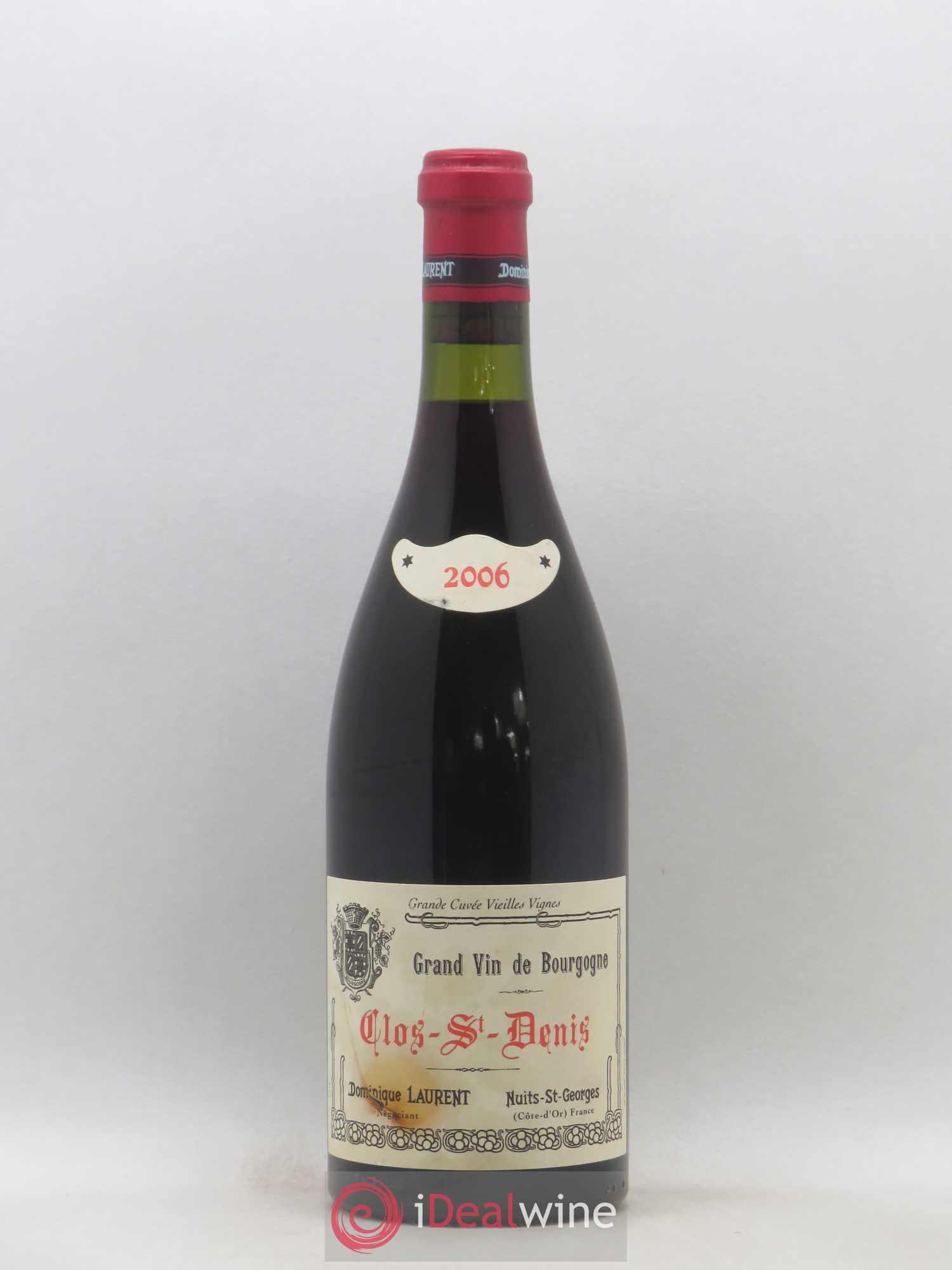 Clos Saint-Denis Grand Cru Dominique Laurent vieilles vignes 2006 - Lot de 1 bouteille - 0