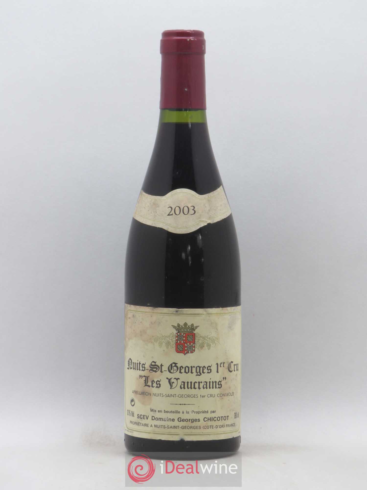 Nuits-Saint-Georges 1er Cru Les Vaucrains Chicotot 2003 - Lot de 1 bouteille - 0