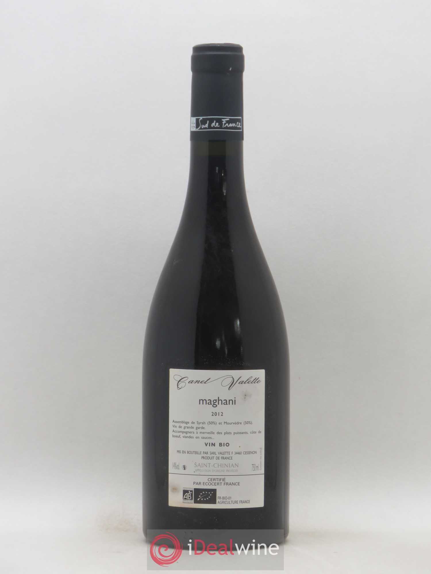 Saint-Chinian Maghani Canet-Valette (Domaine)  (sans prix de réserve) 2012 - Lot de 1 bouteille - 1