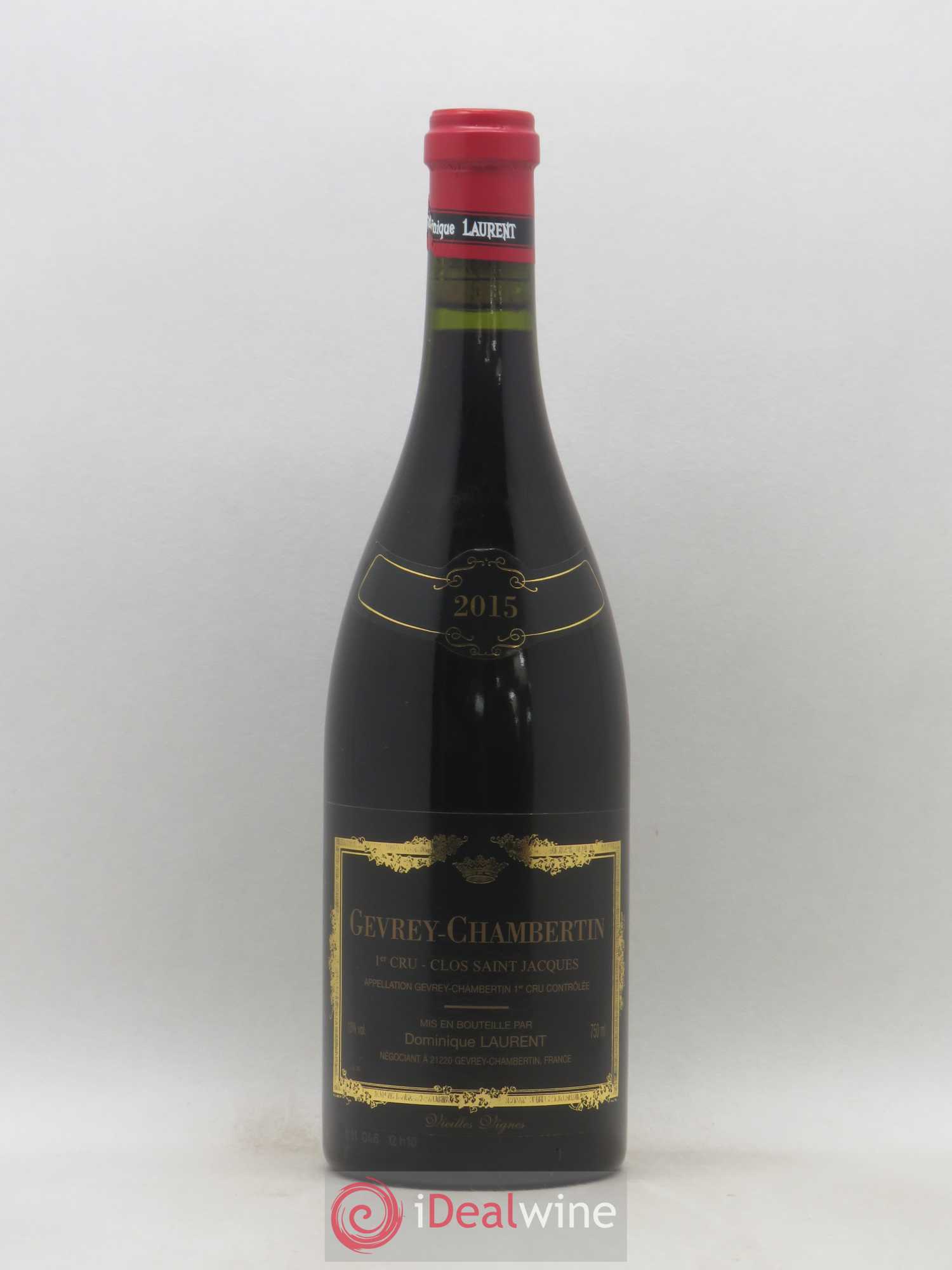 Gevrey-Chambertin 1er Cru Clos Saint Jacques Vieilles Vignes Dominique Laurent 2015 - Lot de 1 bouteille - 0