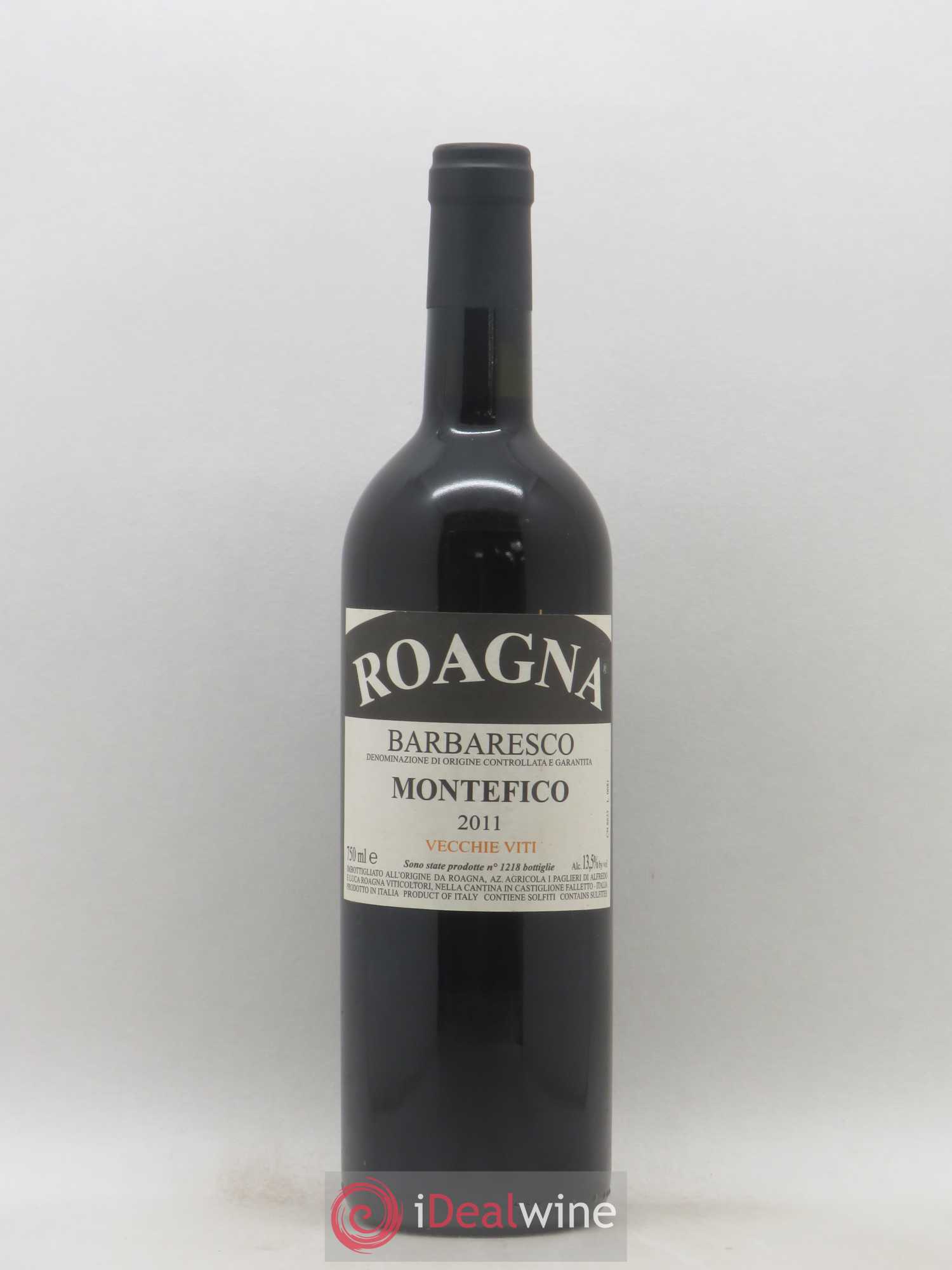 Barbaresco DOCG Montefico Vecchie Viti Roagna 2011 - Lot de 1 bouteille - 0