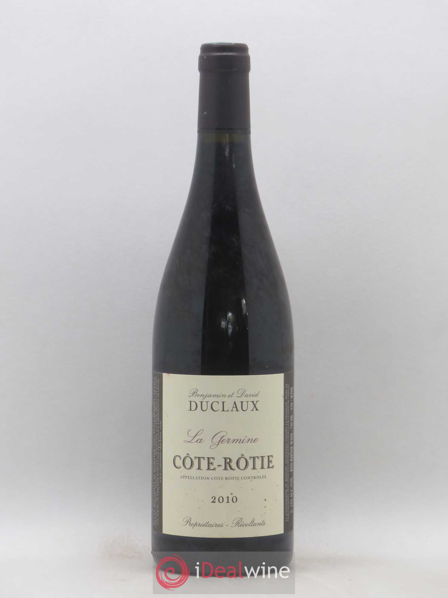 Côte-Rôtie La Germine Domaine Duclaux 2010 - Lot de 1 bouteille - 0