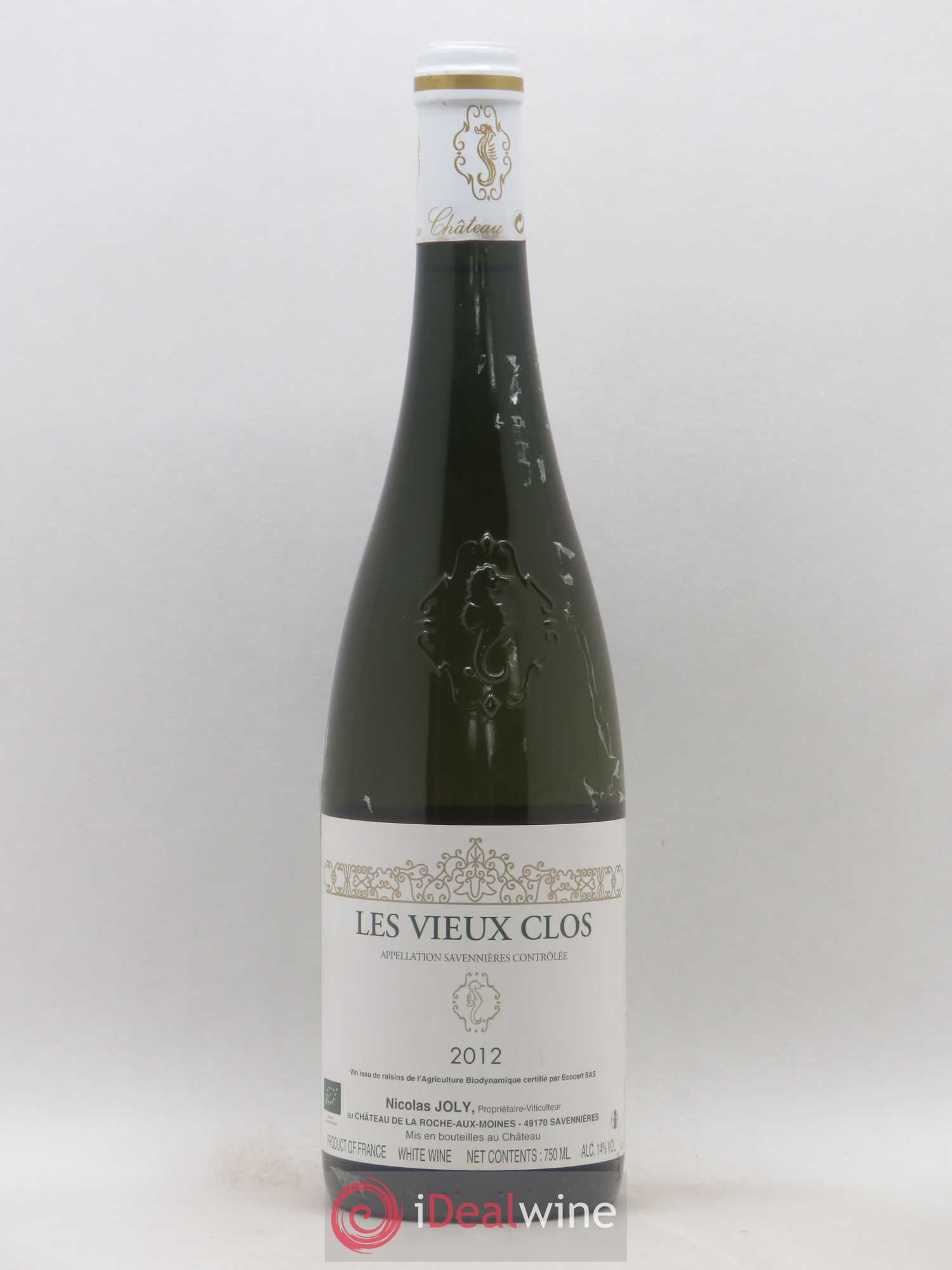Savennières Les Vieux Clos Vignobles de la Coulée de Serrant - Nicolas Joly 2012 - Lot de 1 bouteille - 0