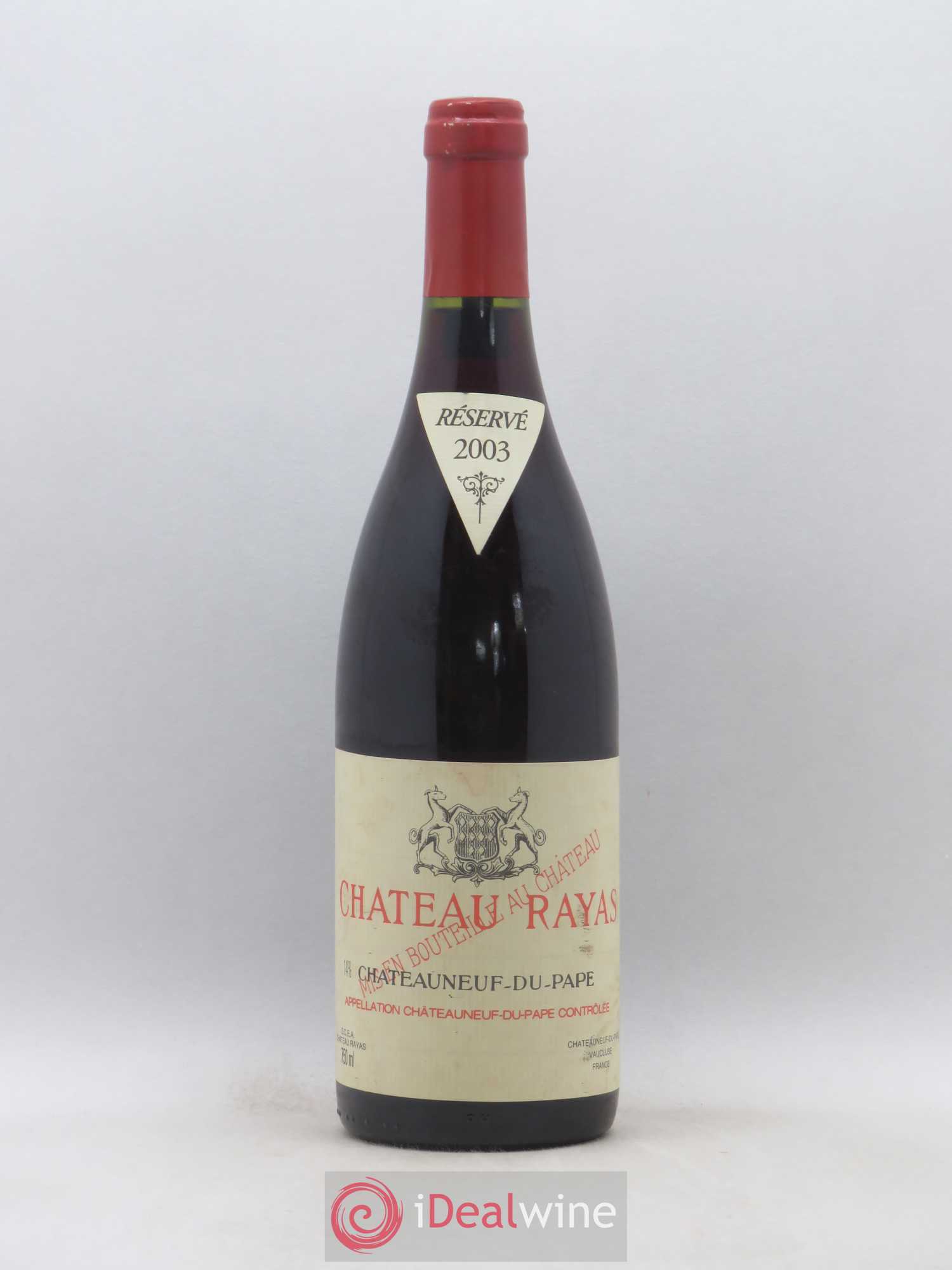 Châteauneuf-du-Pape Château Rayas Emmanuel Reynaud 2003 - Lot de 1 bouteille - 0