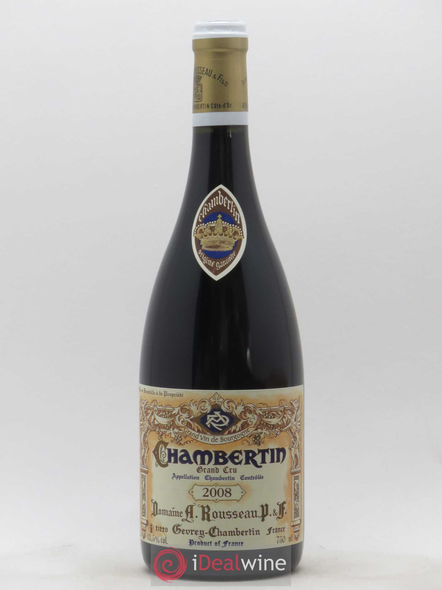 Chambertin Grand Cru Armand Rousseau (Domaine) 2008 - Lot de 1 bouteille - 0