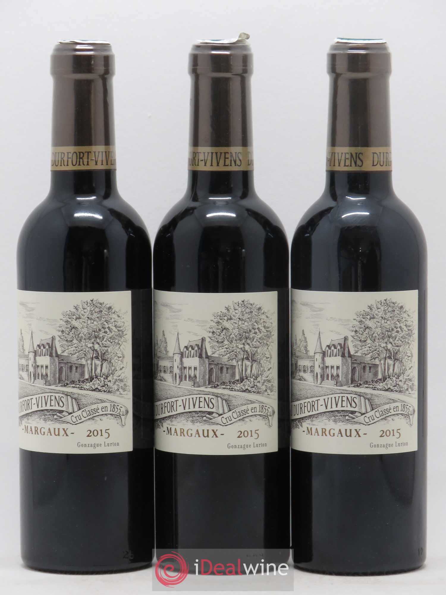 Château Durfort Vivens 2ème Grand Cru Classé 2015 - Lot de 3 demi bouteilles - 1