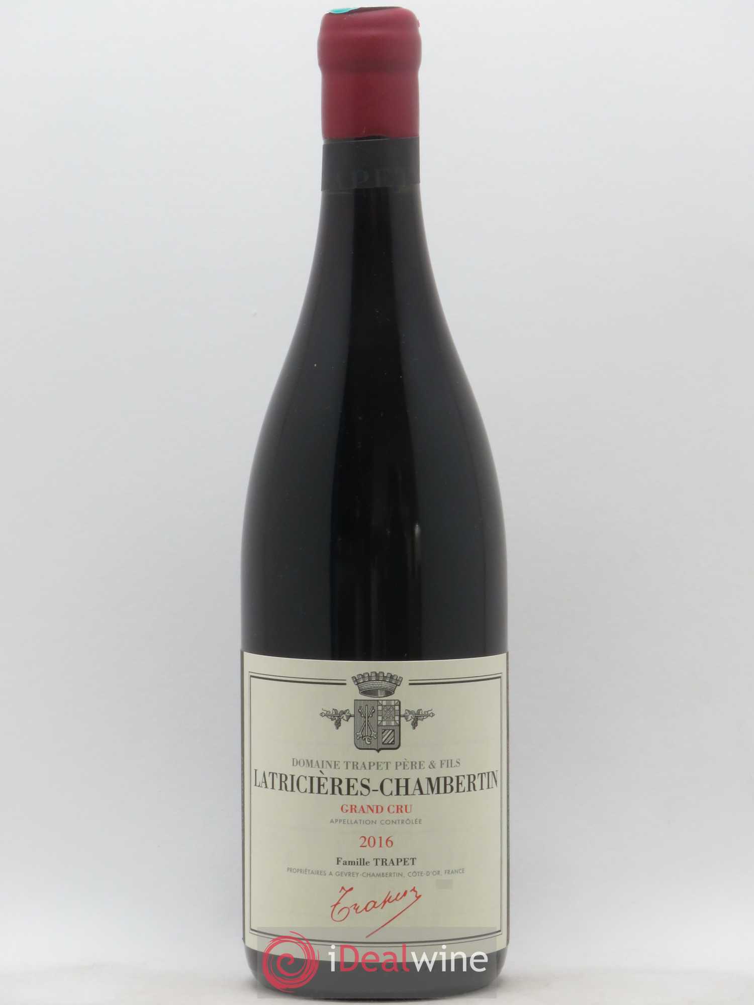 Latricières-Chambertin Grand Cru Domaine Trapet 2016 - Lot de 1 bouteille - 0