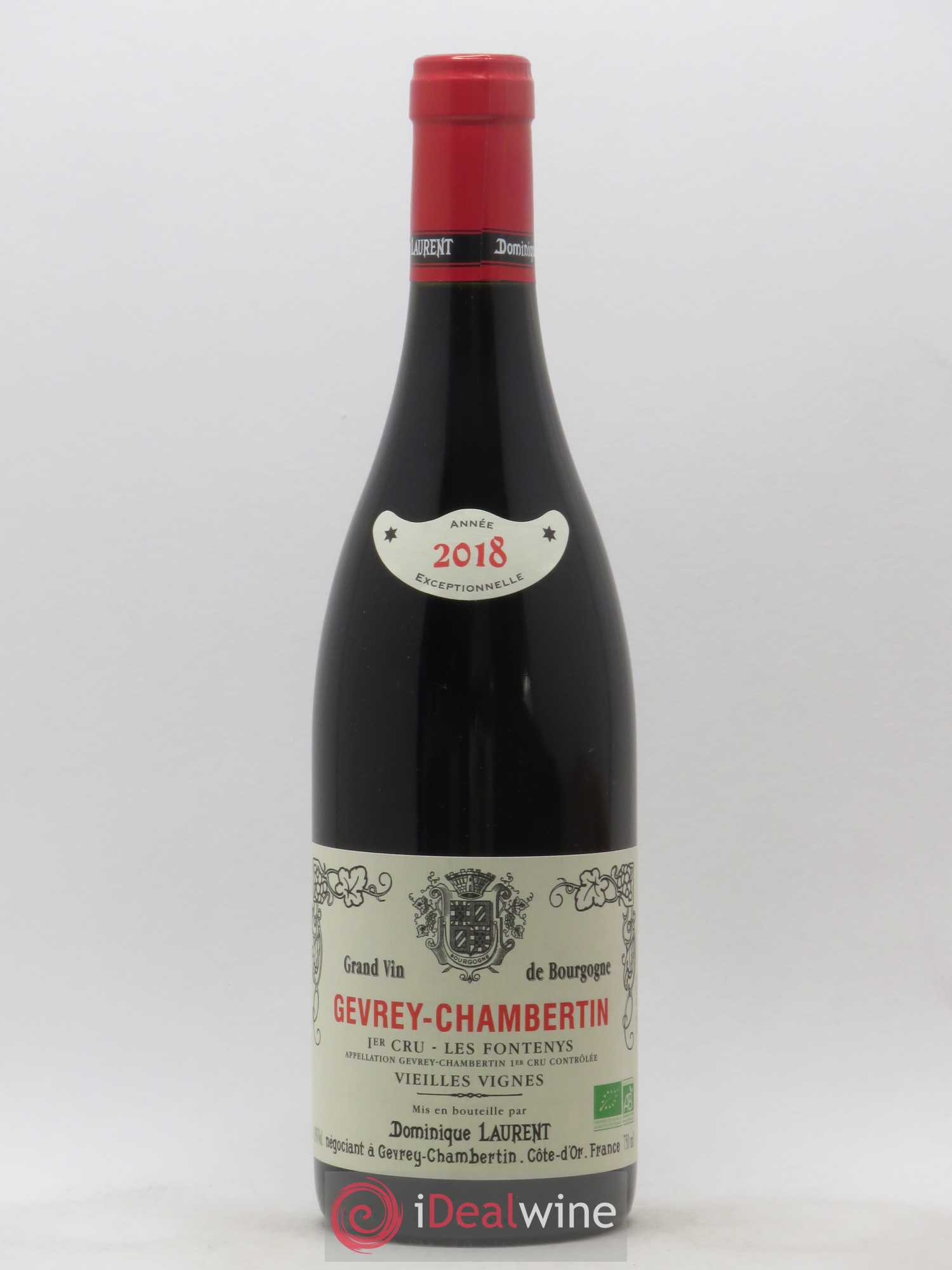 Gevrey-Chambertin 1er Cru Fontenys Vieilles Vignes Bio Dominique Laurent 2018 - Posten von 1 Flasche - 0