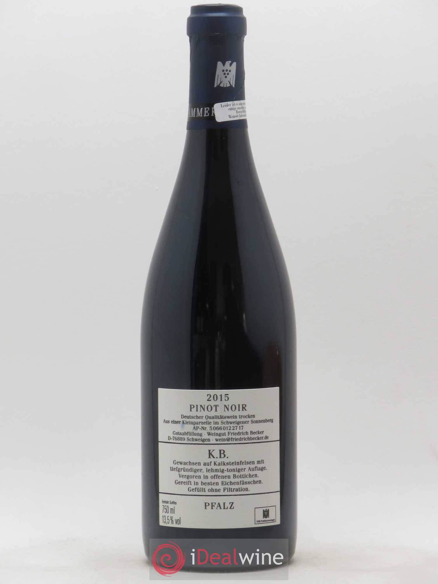 Allemagne Weingut Friedrich Becker Pfalz Grosses Gewächs KB Kammerberg 2015 - Posten von 1 Flasche - 1