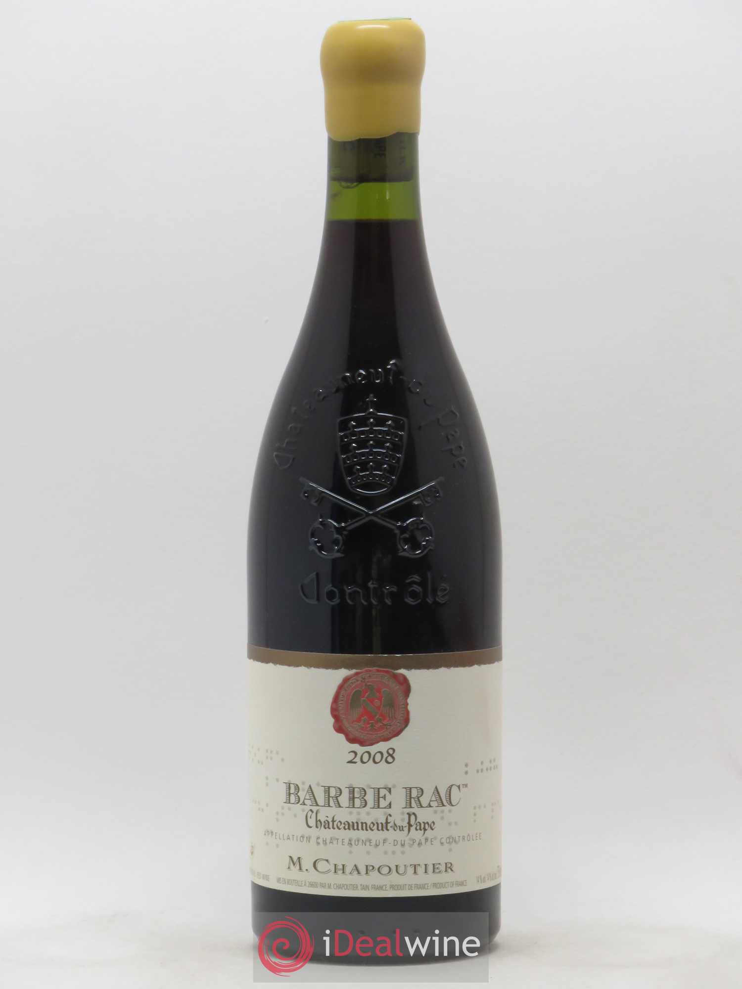 Châteauneuf-du-Pape Barbe Rac Chapoutier 2008 - Lot de 1 bouteille - 0