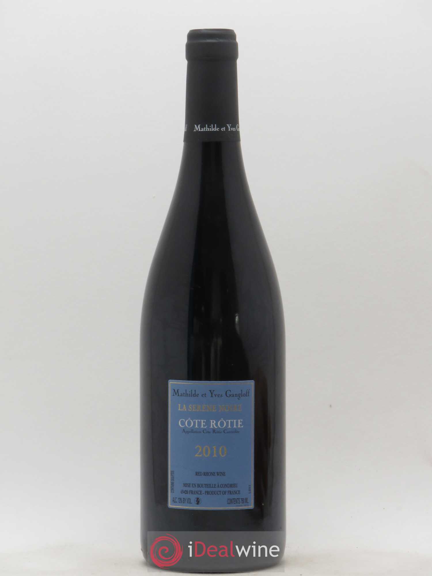 Côte-Rôtie La Sereine Noire Gangloff (Domaine) 2010 - Lot de 1 bouteille - 1