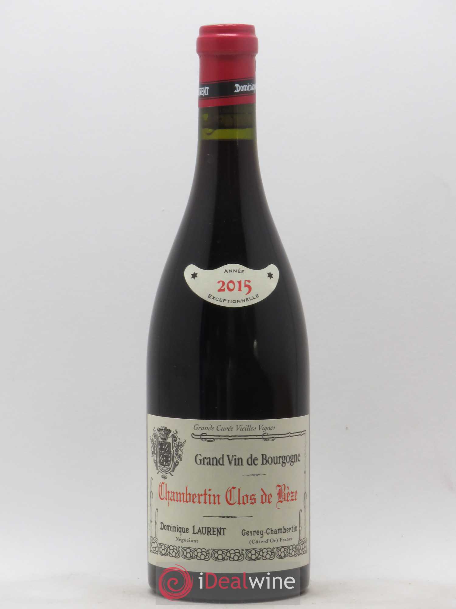 Chambertin Clos de Bèze Grand Cru Grande cuvée Vieilles vignes Dominique Laurent Vieilles Vignes 2015 - Lot de 1 bouteille - 0