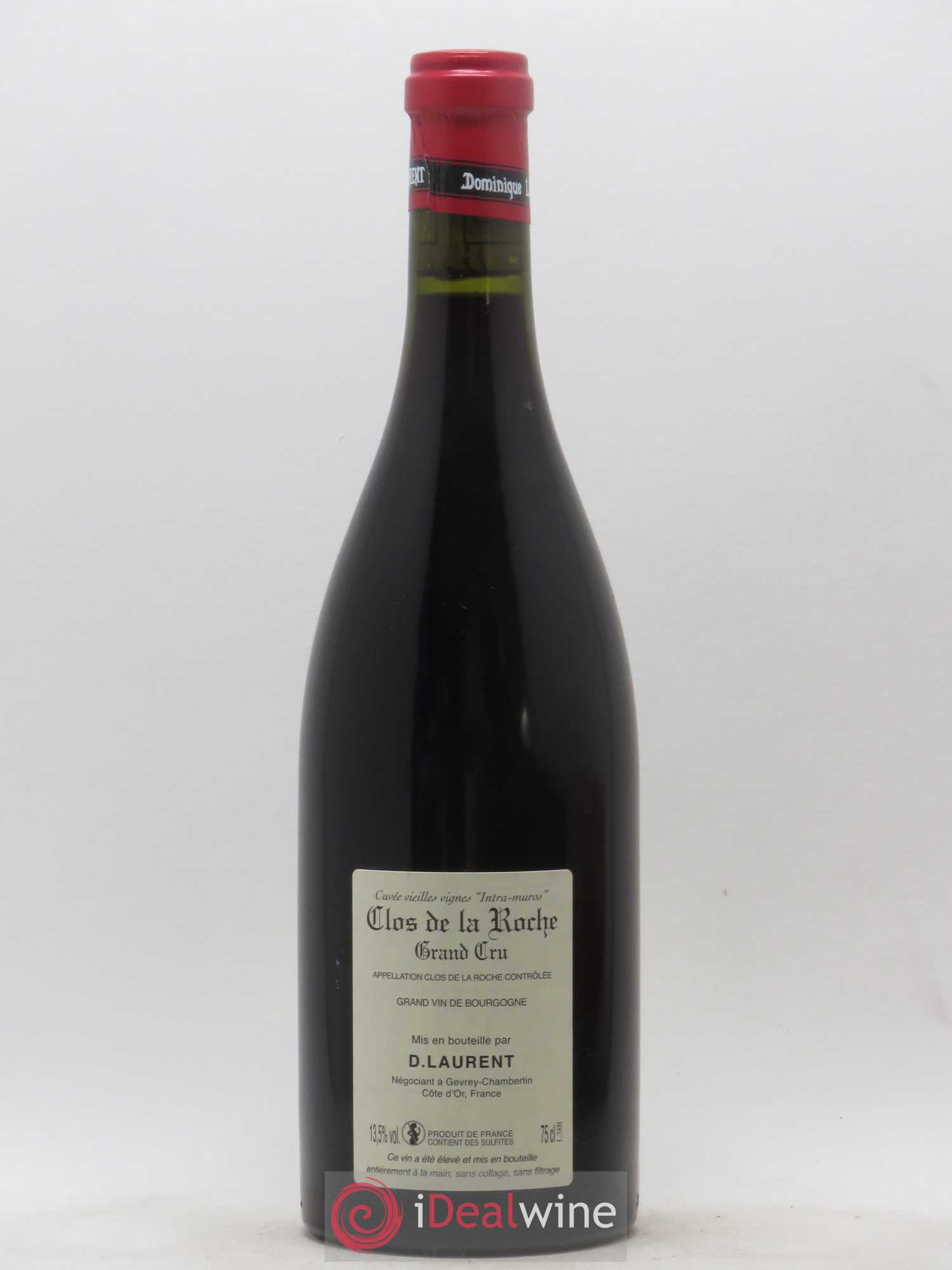 Clos de la Roche Grand Cru Vieilles vignes Intra-muros Dominique Laurent Réserve Personnelle 2015 - Lot de 1 bouteille - 1