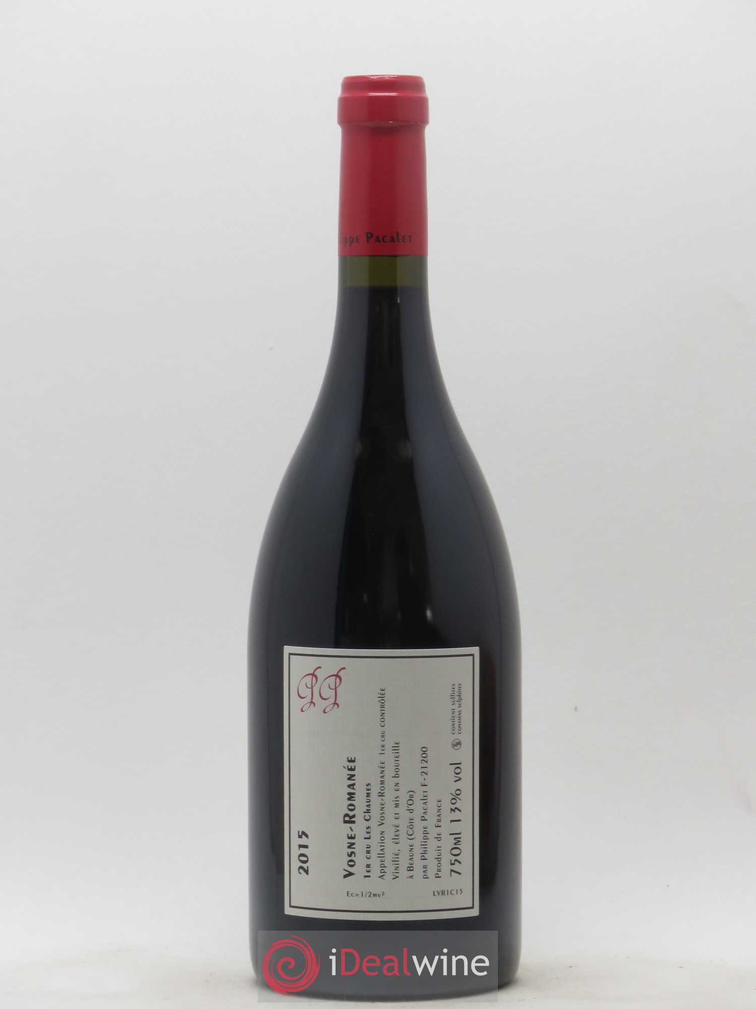 Vosne-Romanée 1er Cru Les Chaumes Philippe Pacalet 2015 - Lot de 1 bouteille - 1