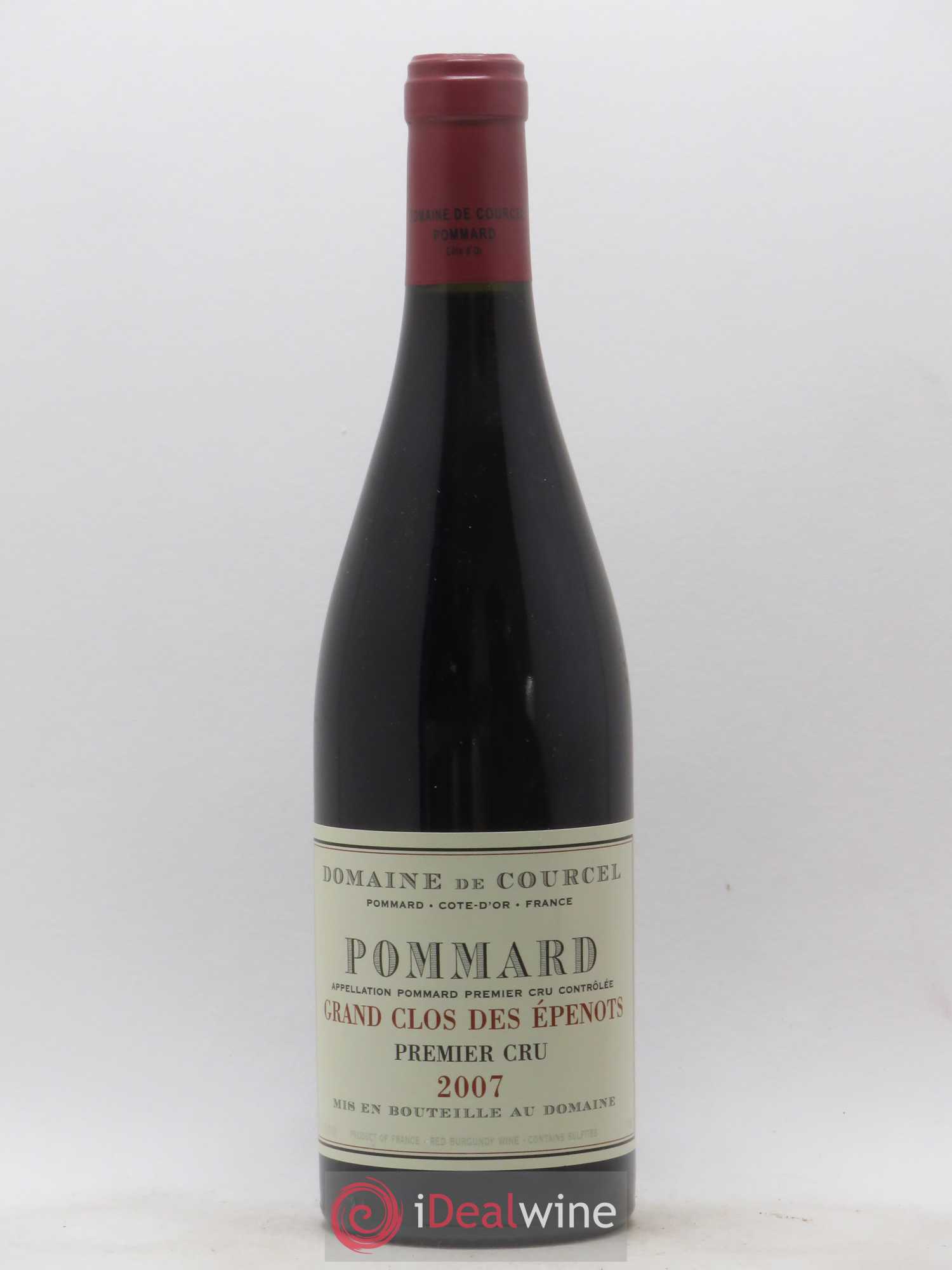 Pommard 1er Cru Grand Clos des Epenots de Courcel (Domaine) 2007 - Lot de 1 bouteille - 0