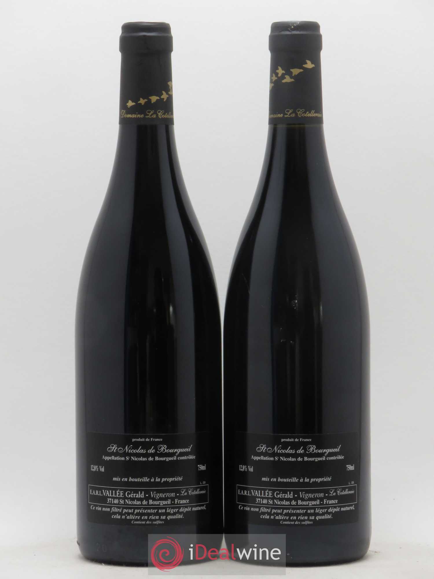 Saint-Nicolas de Bourgueil Domaine La Cotelleraie Le Vau Jaumier 2005 - Posten von 2 Flaschen - 1