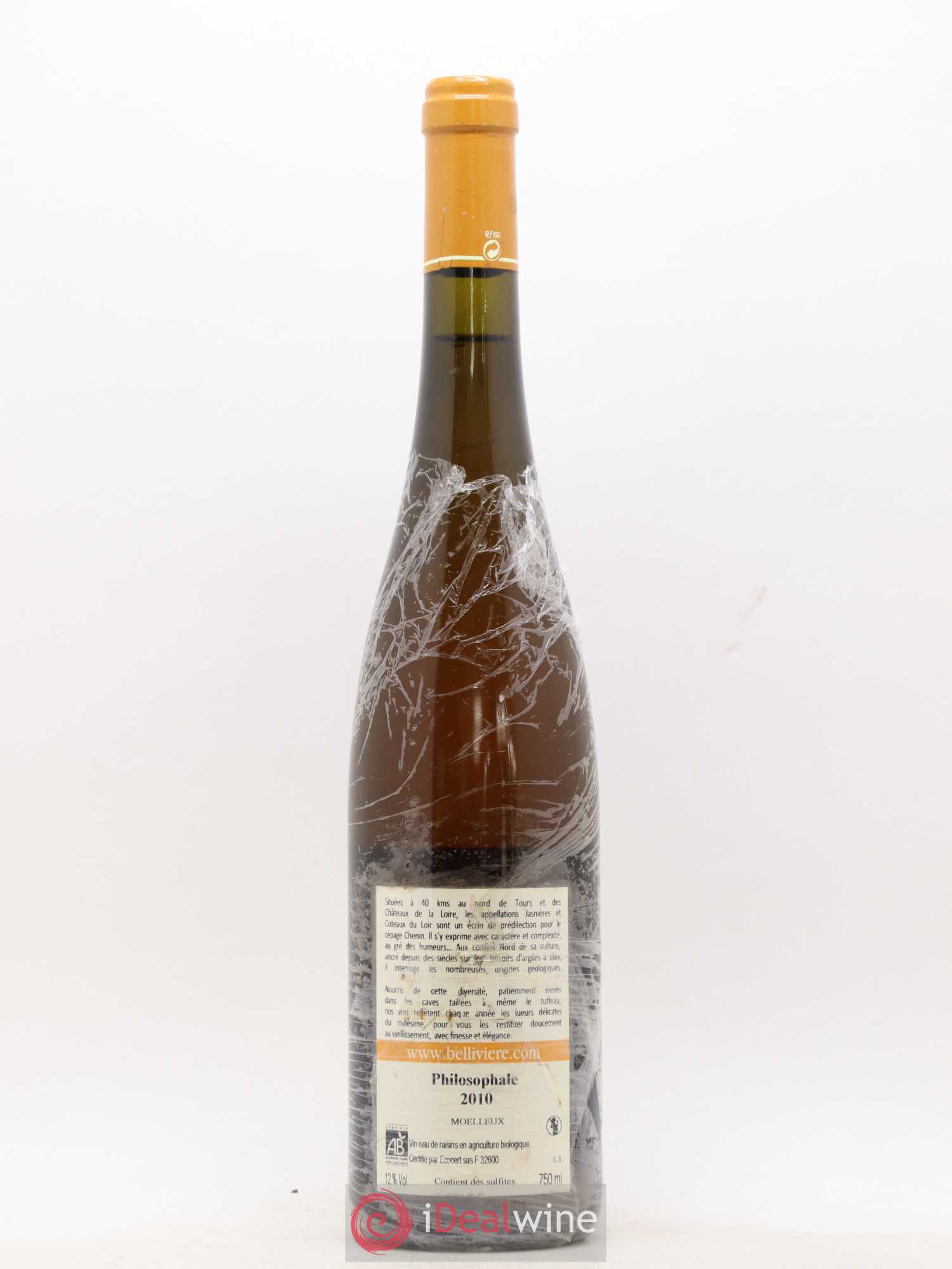Coteaux du Loir Philosophale Domaine de Belliviere 2010 - Posten von 1 Flasche - 1