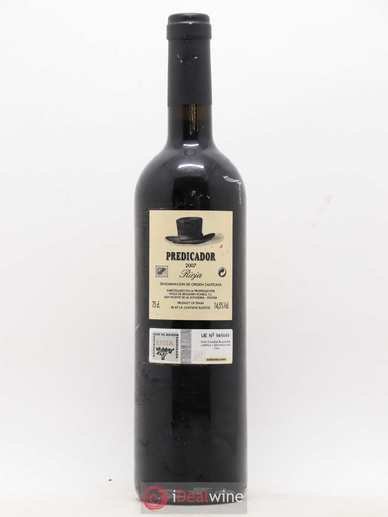 Rioja DOCa Bodega Contador Predicador Benjamin Romeo 2007 - Lot de 1 bouteille - 1