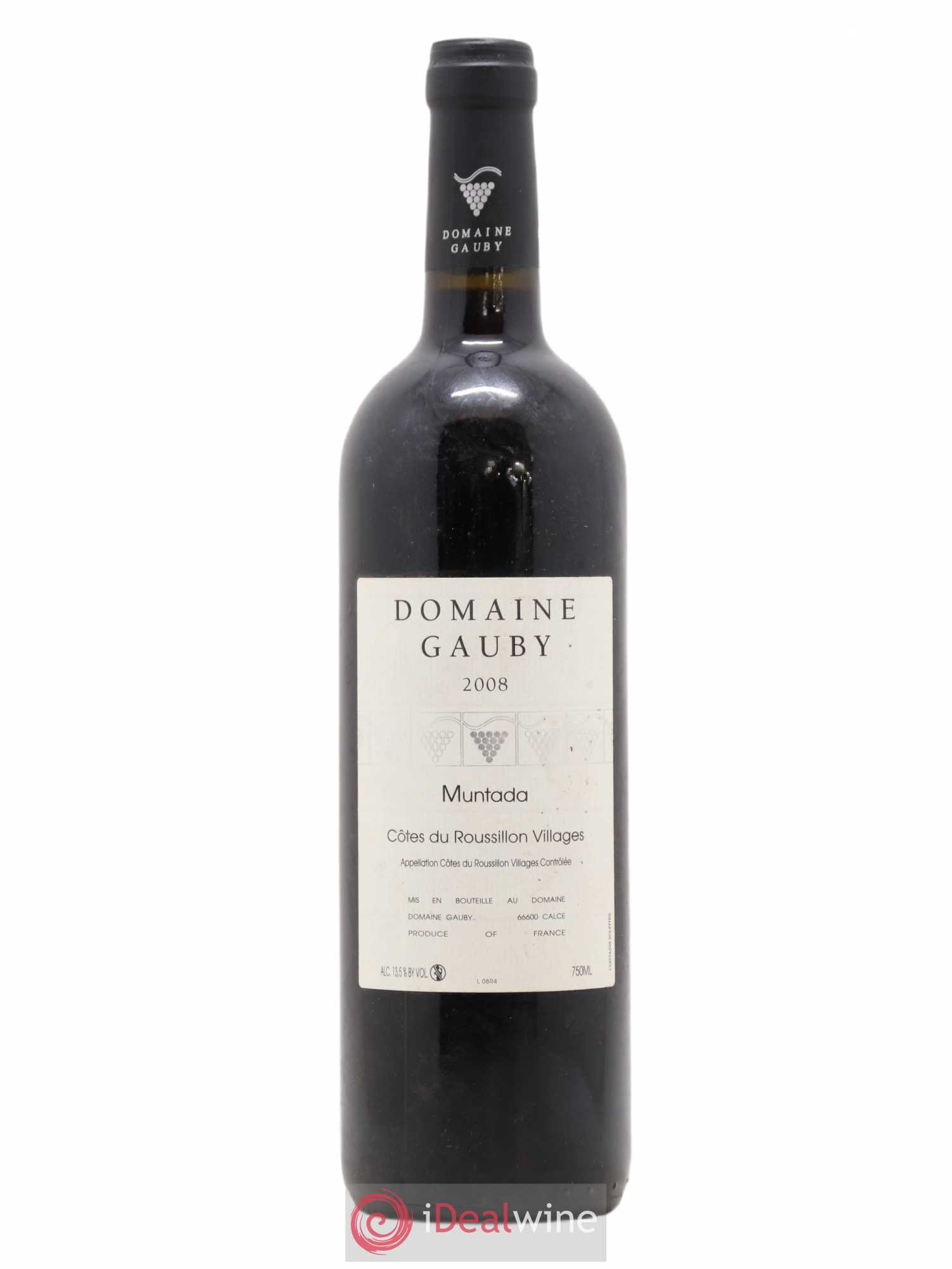 Côtes Catalanes (anciennement Côtes du Roussillon Villages) La Muntada Gauby (Domaine) 2008 - Lot de 1 bouteille - 0