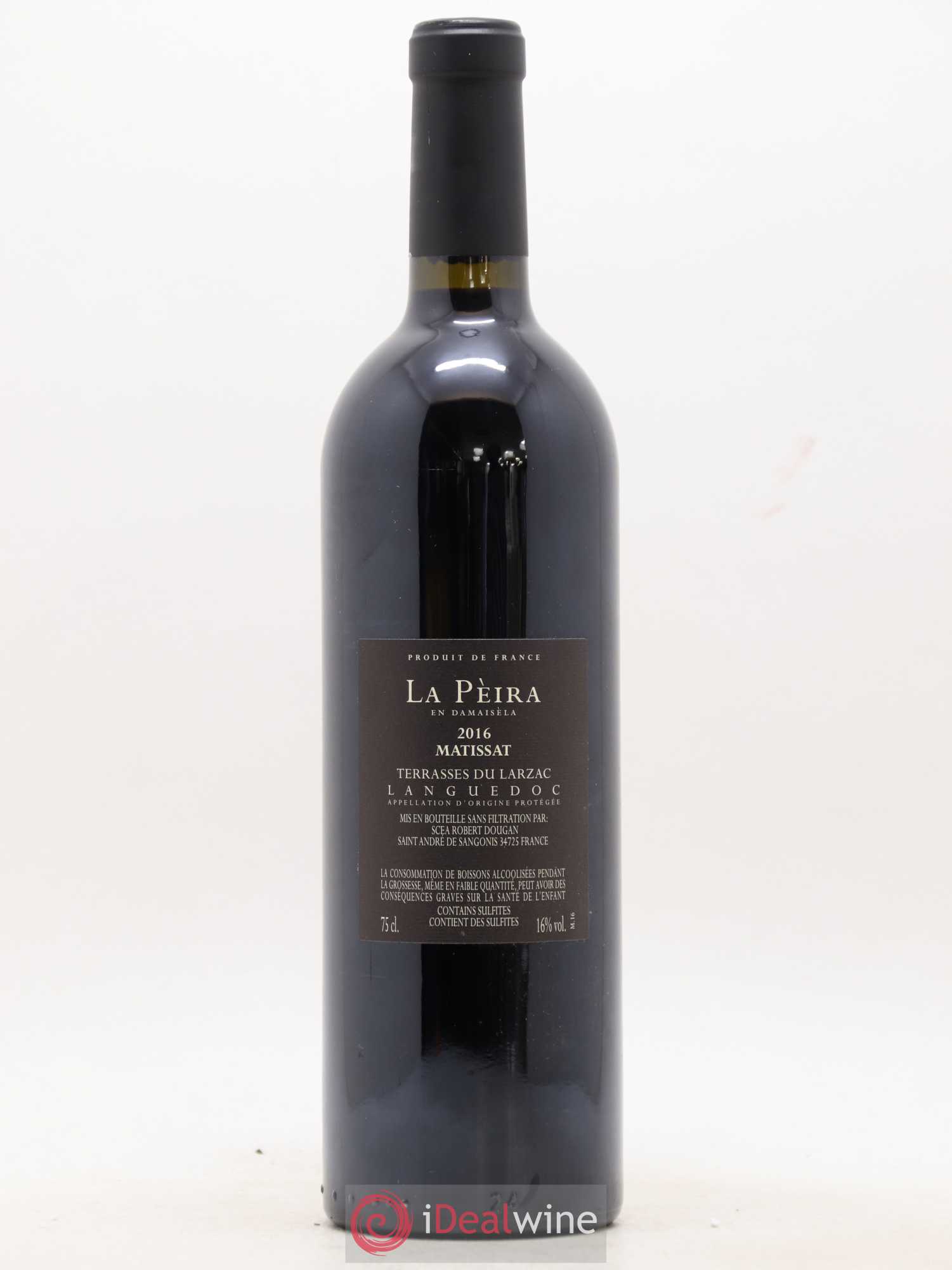 Terrasses du Larzac Domaine de La Pèira en Damaisèla Matissat Karine Ahton et Robert Dougan 2016 - Lot de 1 bouteille - 1