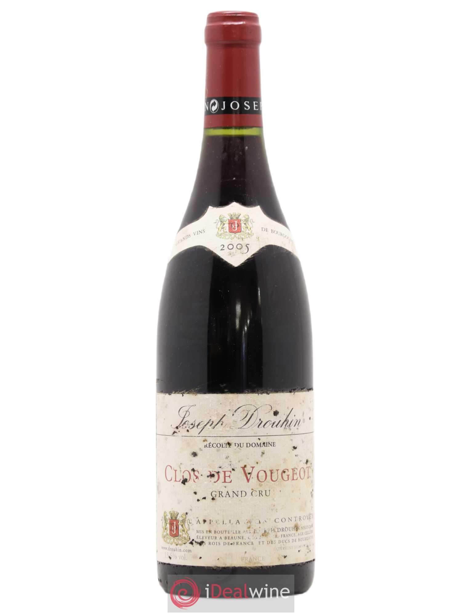 Clos de Vougeot Grand Cru Joseph Drouhin 2005 - Lot de 1 bouteille - 0