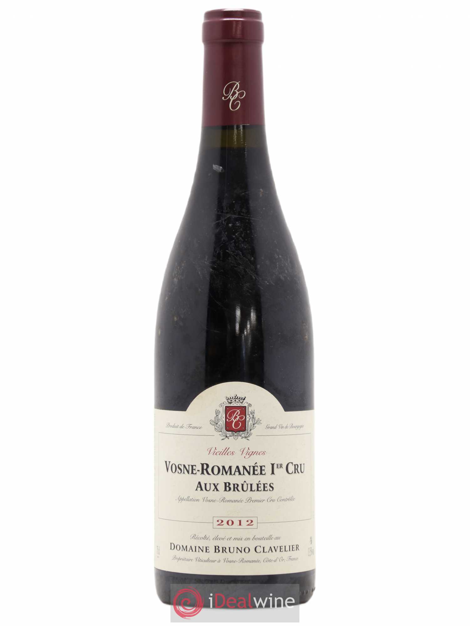 Vosne-Romanée 1er Cru Aux Brulées Vieilles Vignes Bruno Clavelier 2012 - Lot de 1 bouteille - 0