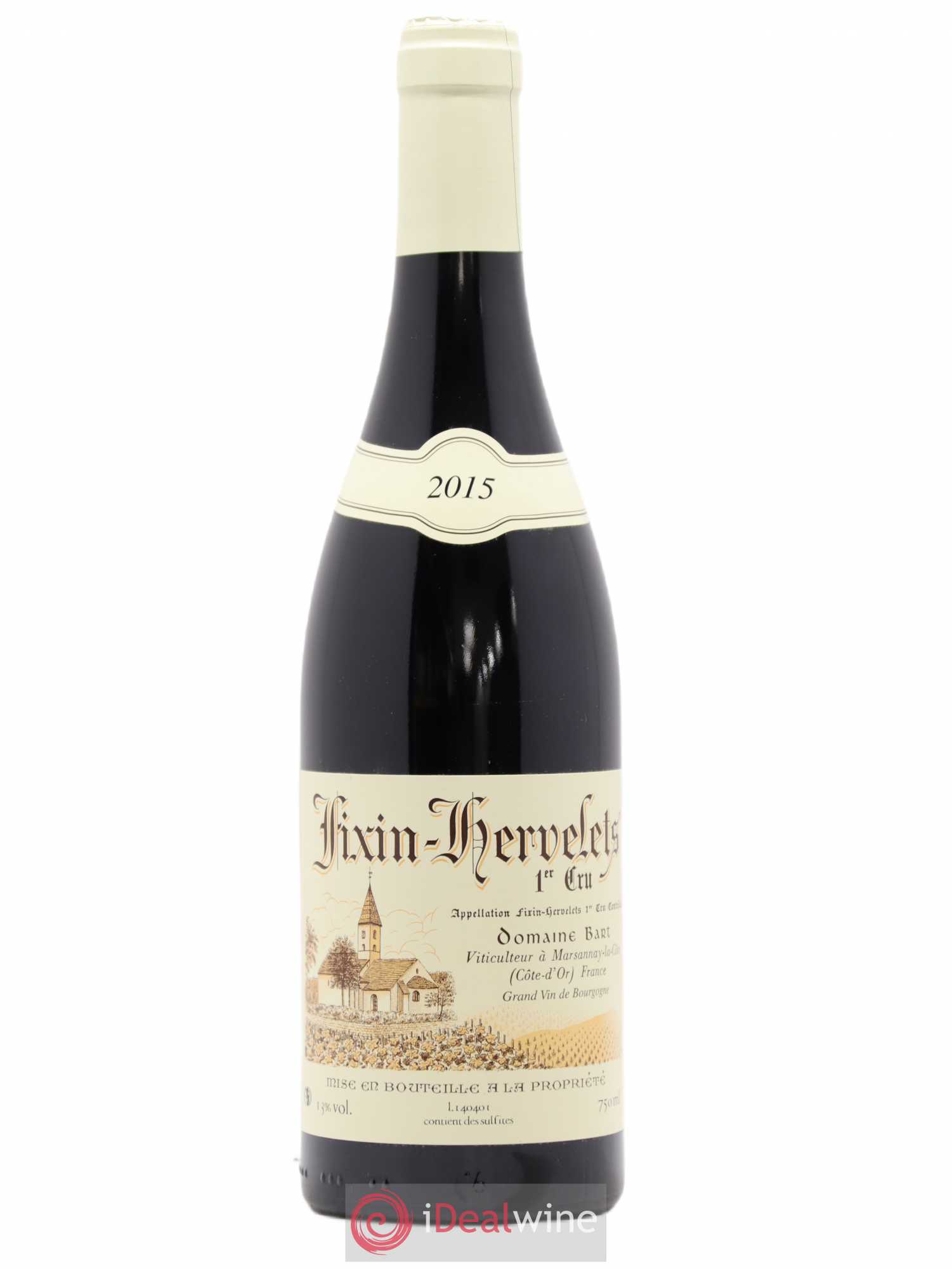 Fixin 1er Cru Hervelets Bart (Domaine) 2015 - Lot de 1 bouteille - 0