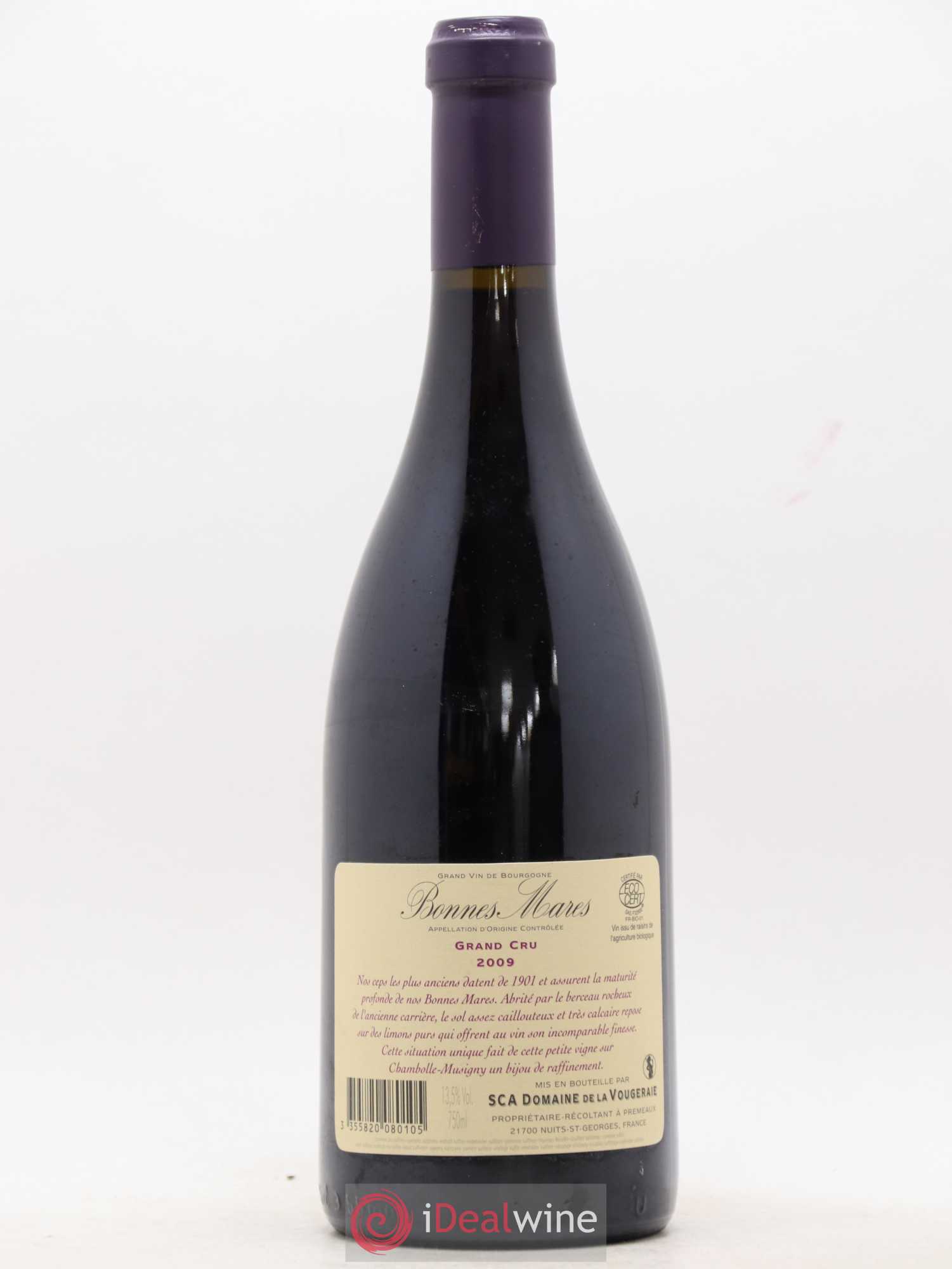 Bonnes-Mares Grand Cru La Vougeraie 2009 - Lot de 1 bouteille - 1