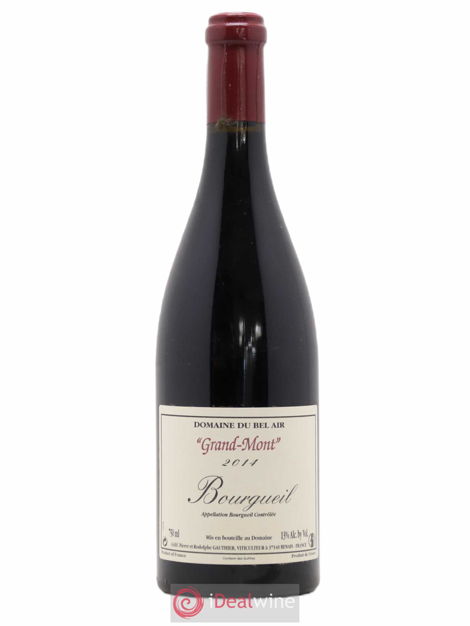 Bourgueil Grand Mont Domaine du Bel Air 2014 - Lot de 1 bouteille - 0